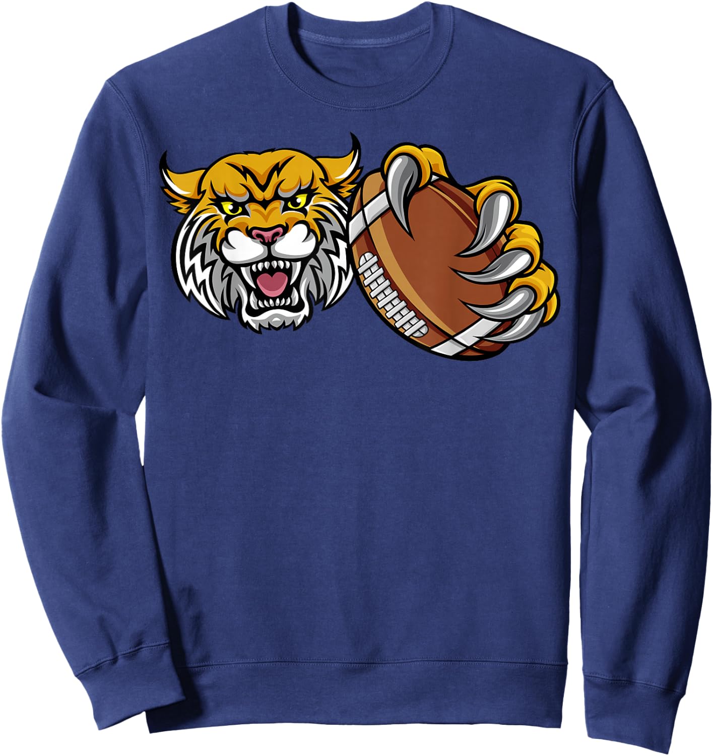 Wildcat Holding American Football Ball Sweatshirt - Sweatshirt | Navy
