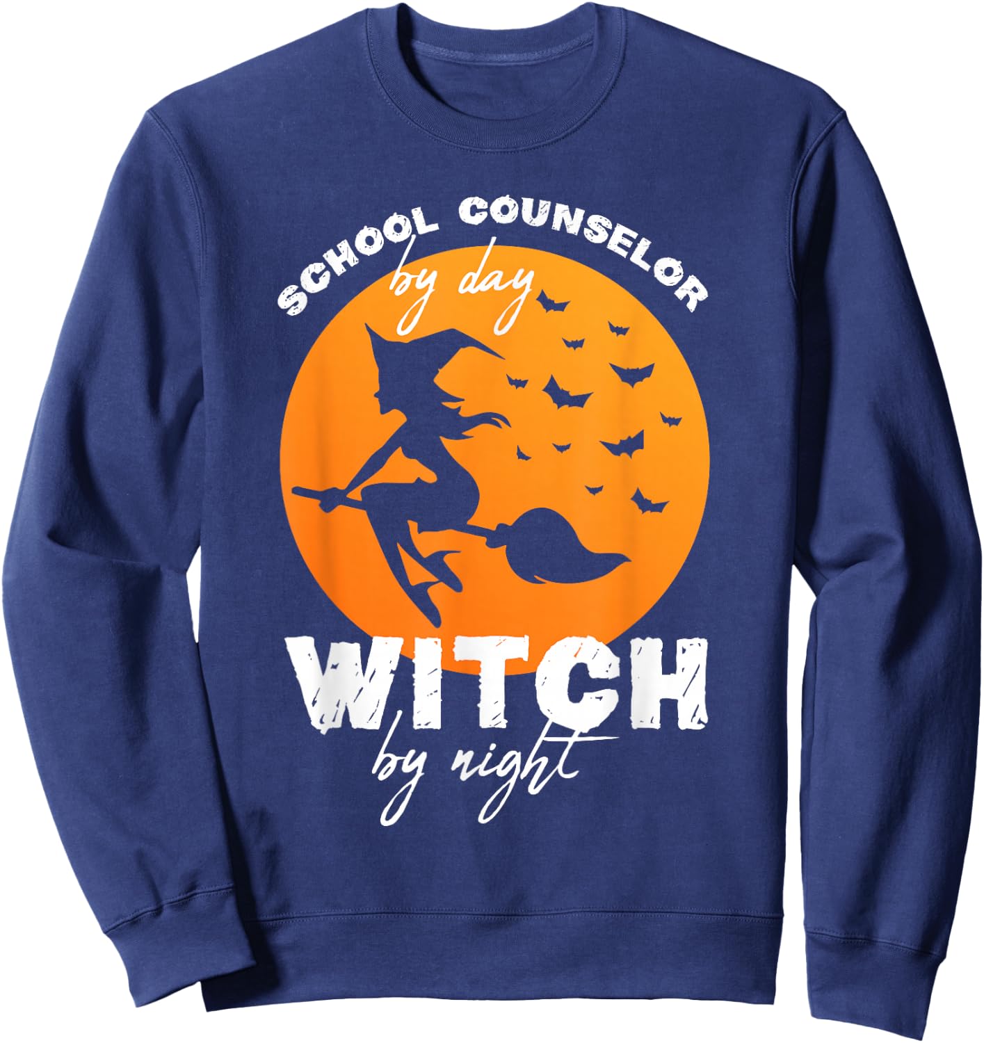 Halloween School Counselor Sweatshirt - Sweatshirt | Navy