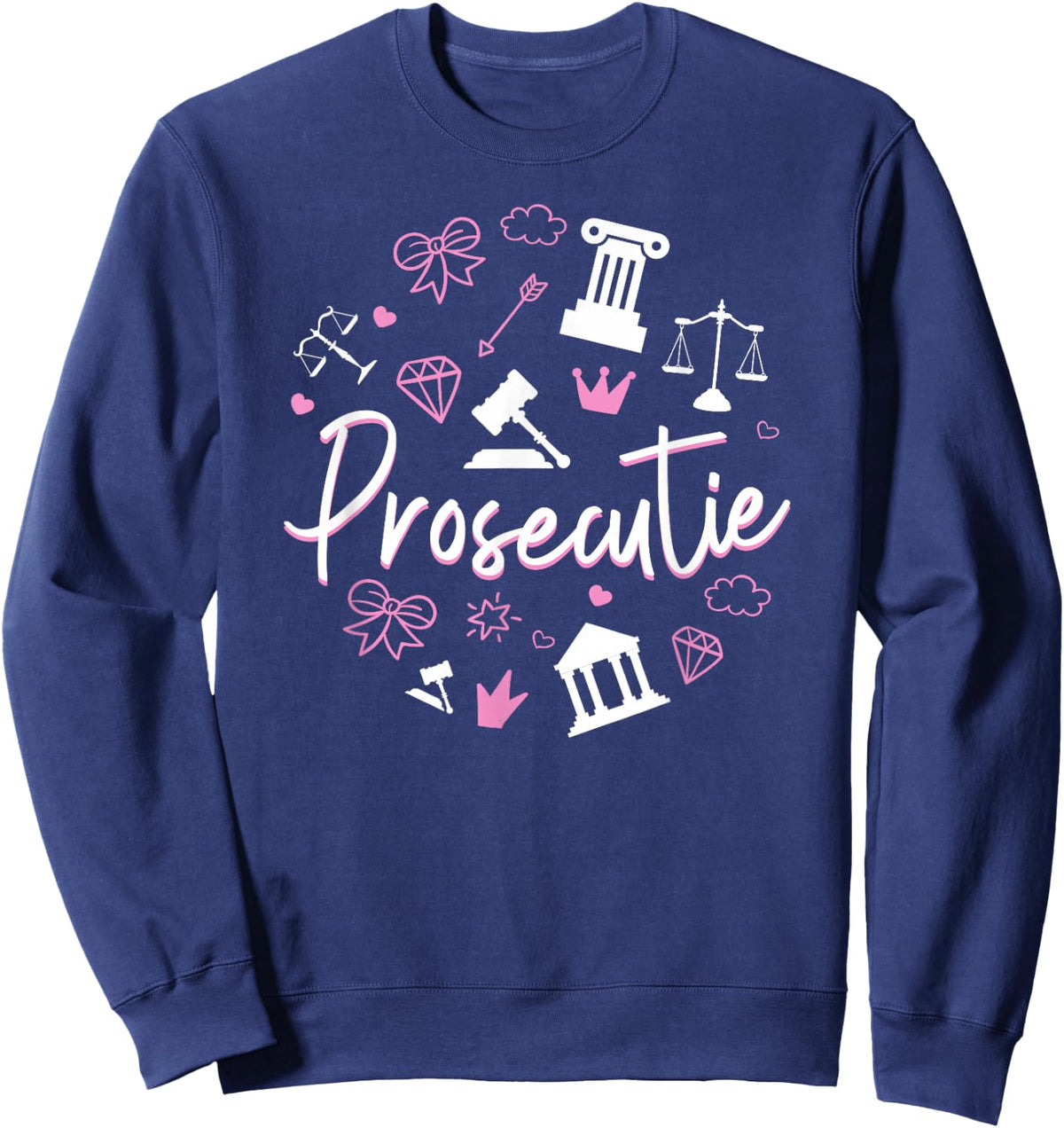 Young Lawyer Attorney Law Pun Girl Prosecutie Sweatshirt - Sweatshirt | Navy
