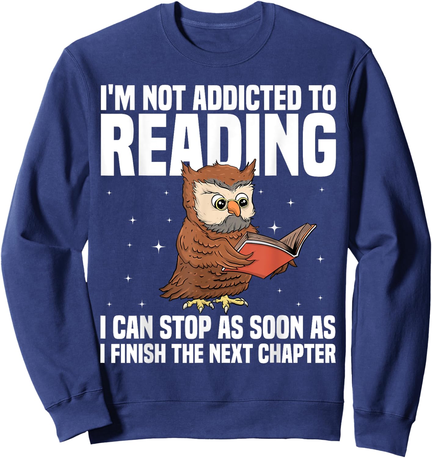 Funny Book Reader Art Women Bookish Book Nerd Lover Sweatshirt - Sweatshirt | Navy