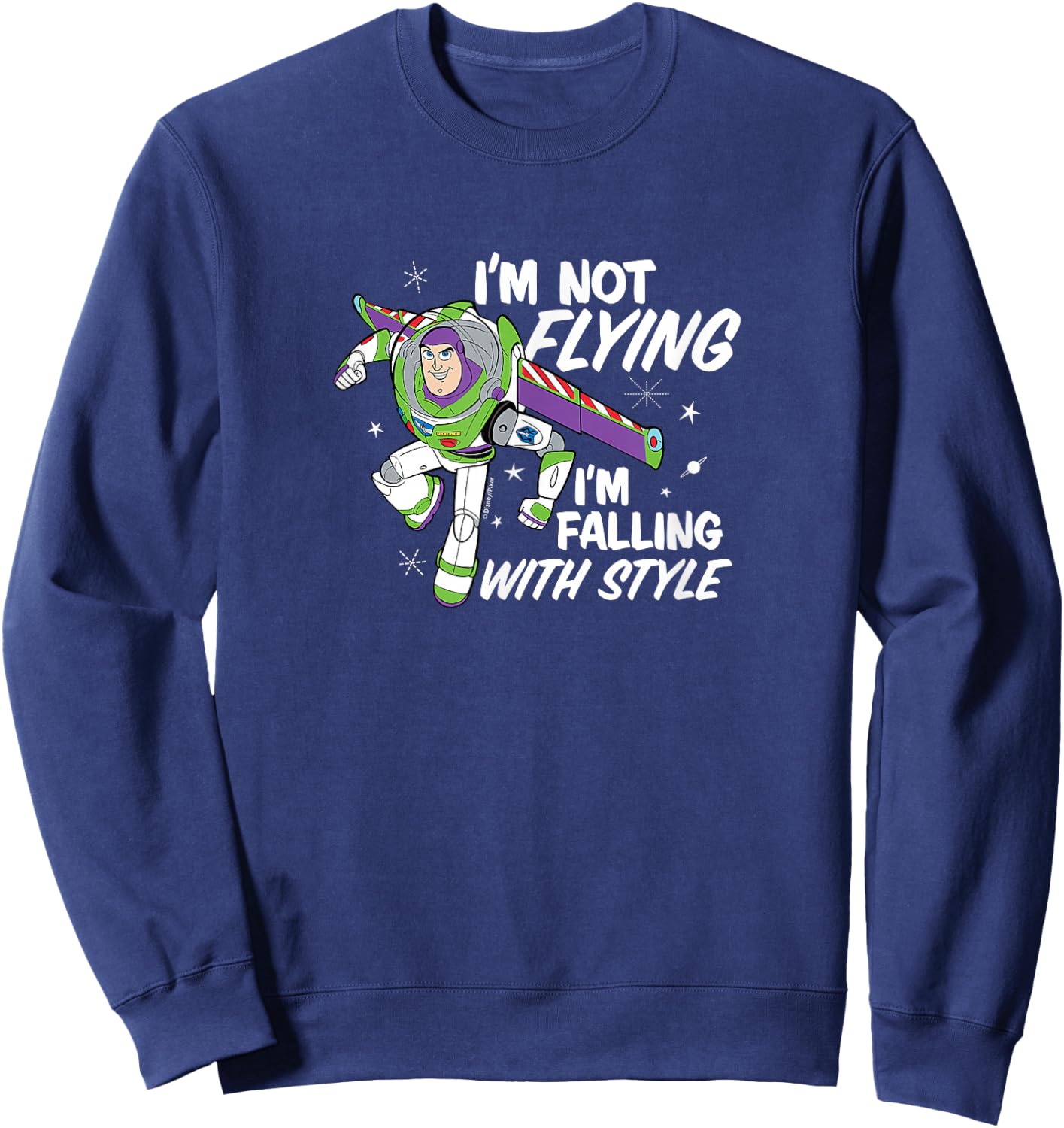 Toy Story - I'm Not flying, I'm Falling With Style Sweatshirt - Sweatshirt | Navy