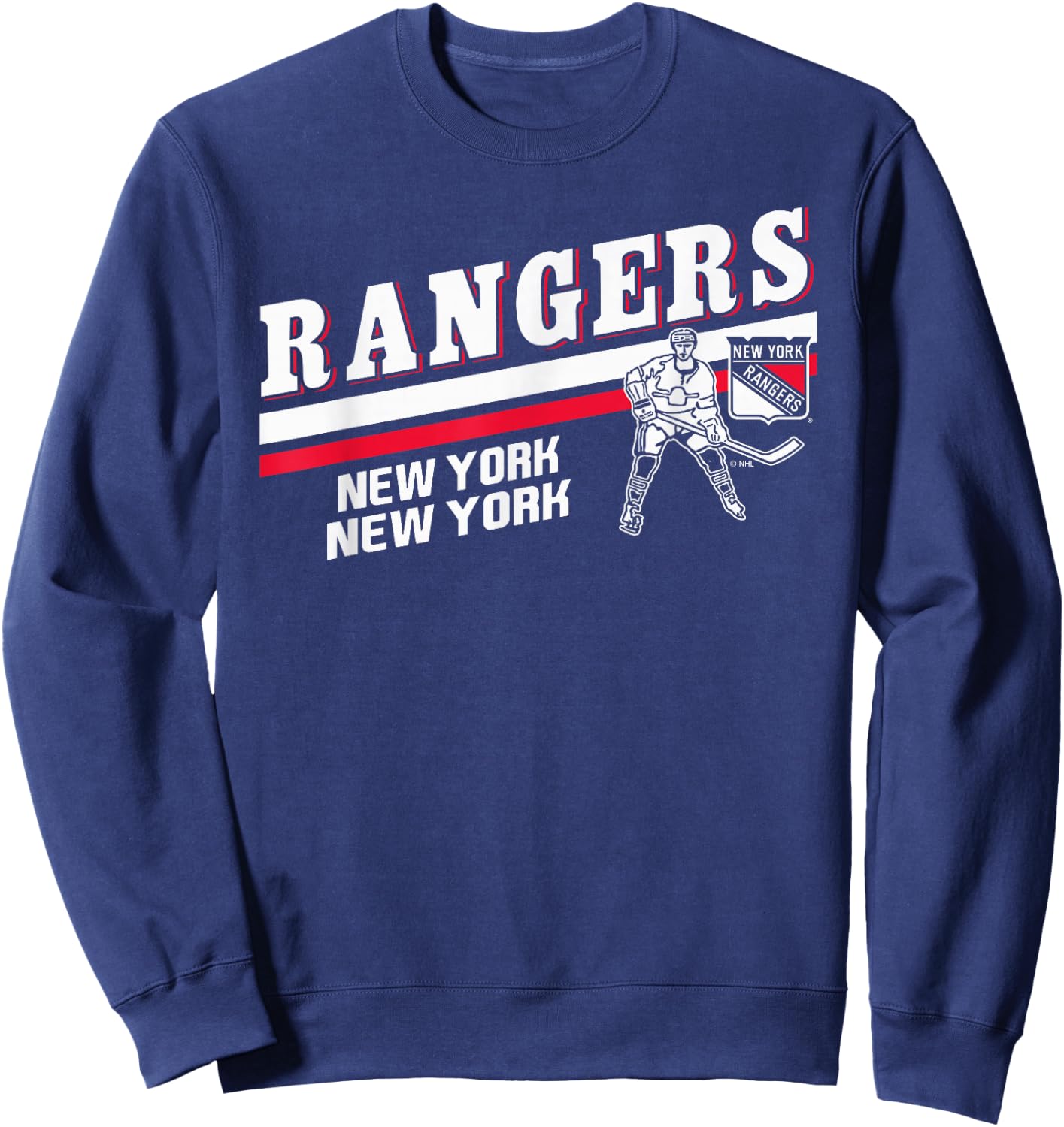 New York Rangers Player Royal Officially Licensed Sweatshirt - Sweatshirt | Navy