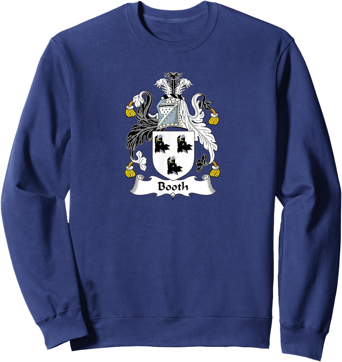 Booth Coat of Arms - Family Crest Shirt Sweatshirt - Sweatshirt | Navy