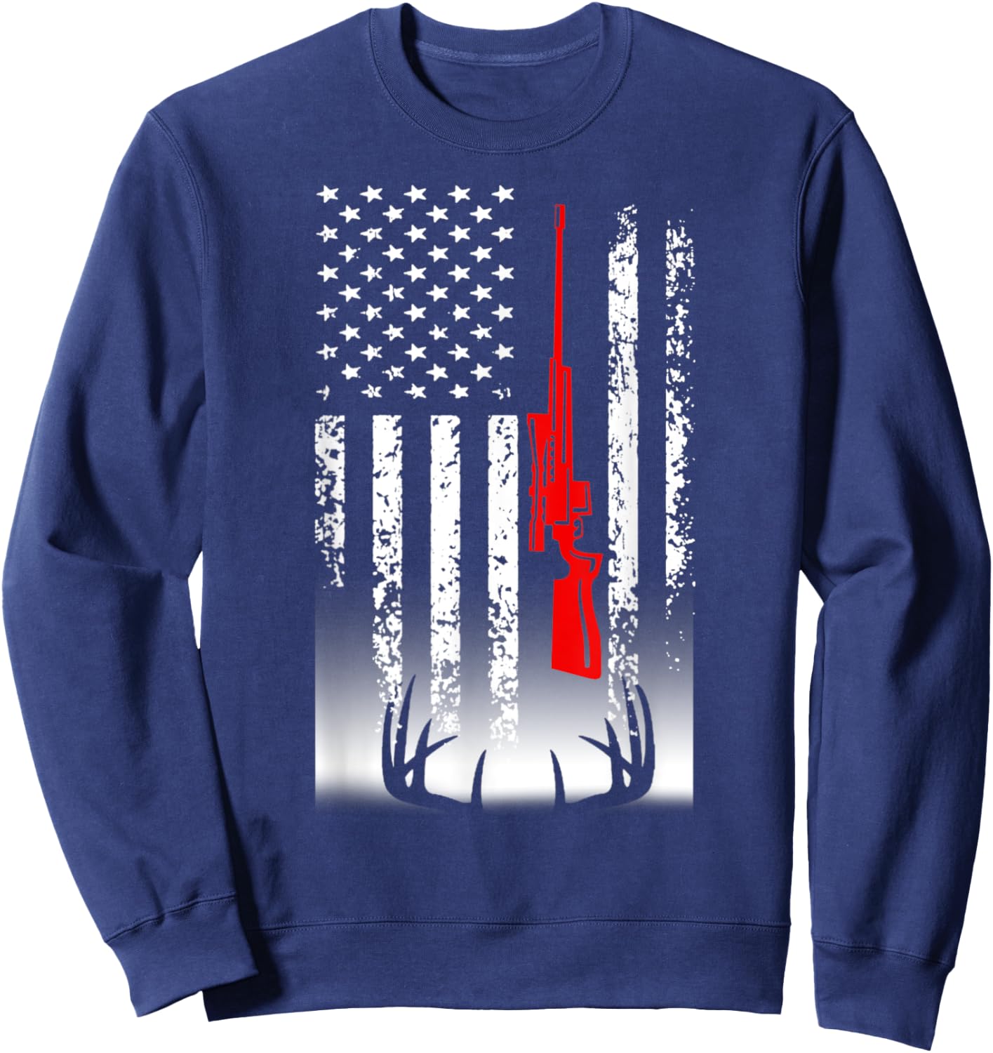 Deer Hunting & Fast Food Sweatshirt - Sweatshirt | Navy