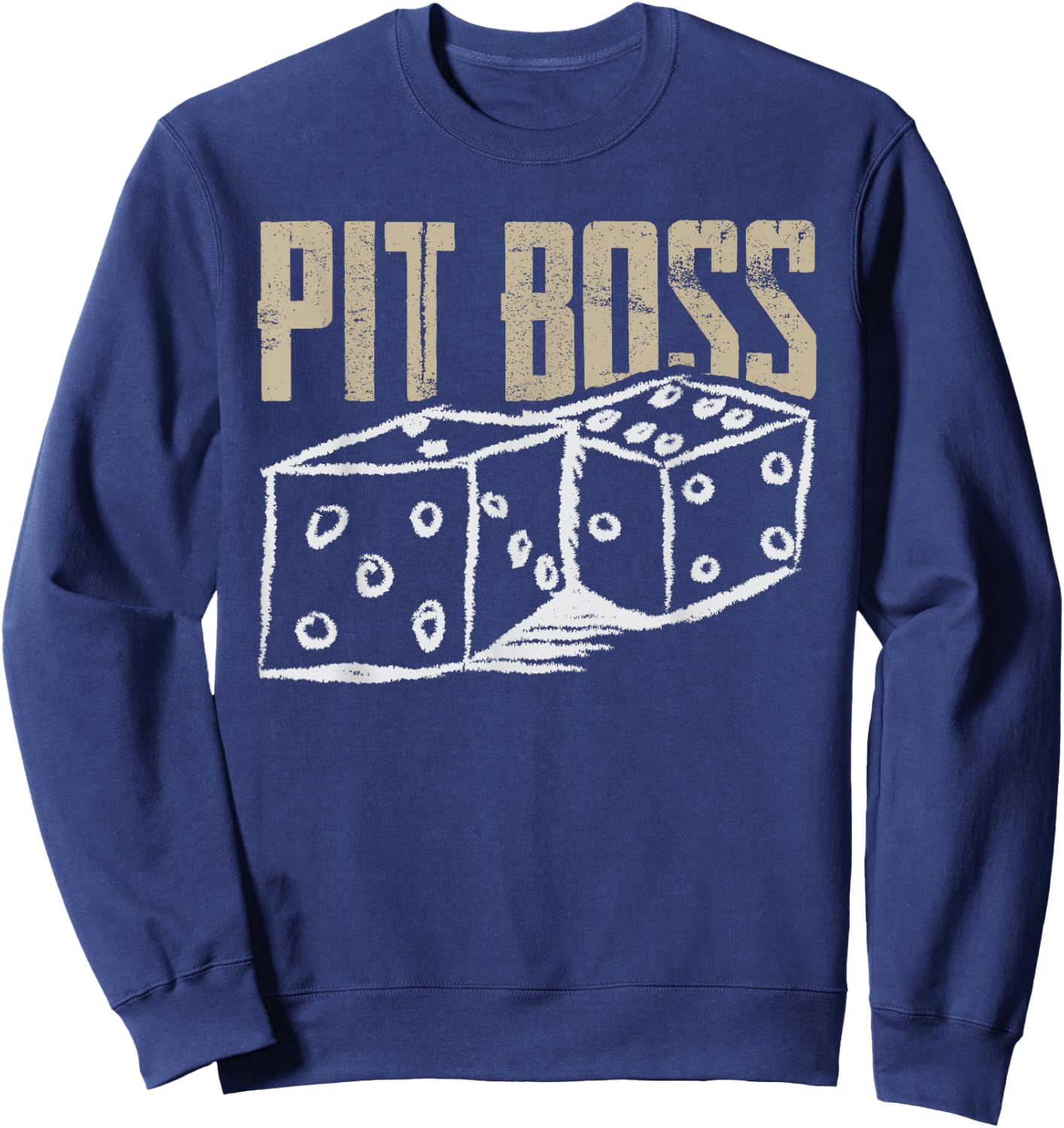 Pit Boss Casino Gambling BlackJack : Card Shark Poker Sweatshirt - Sweatshirt | Navy