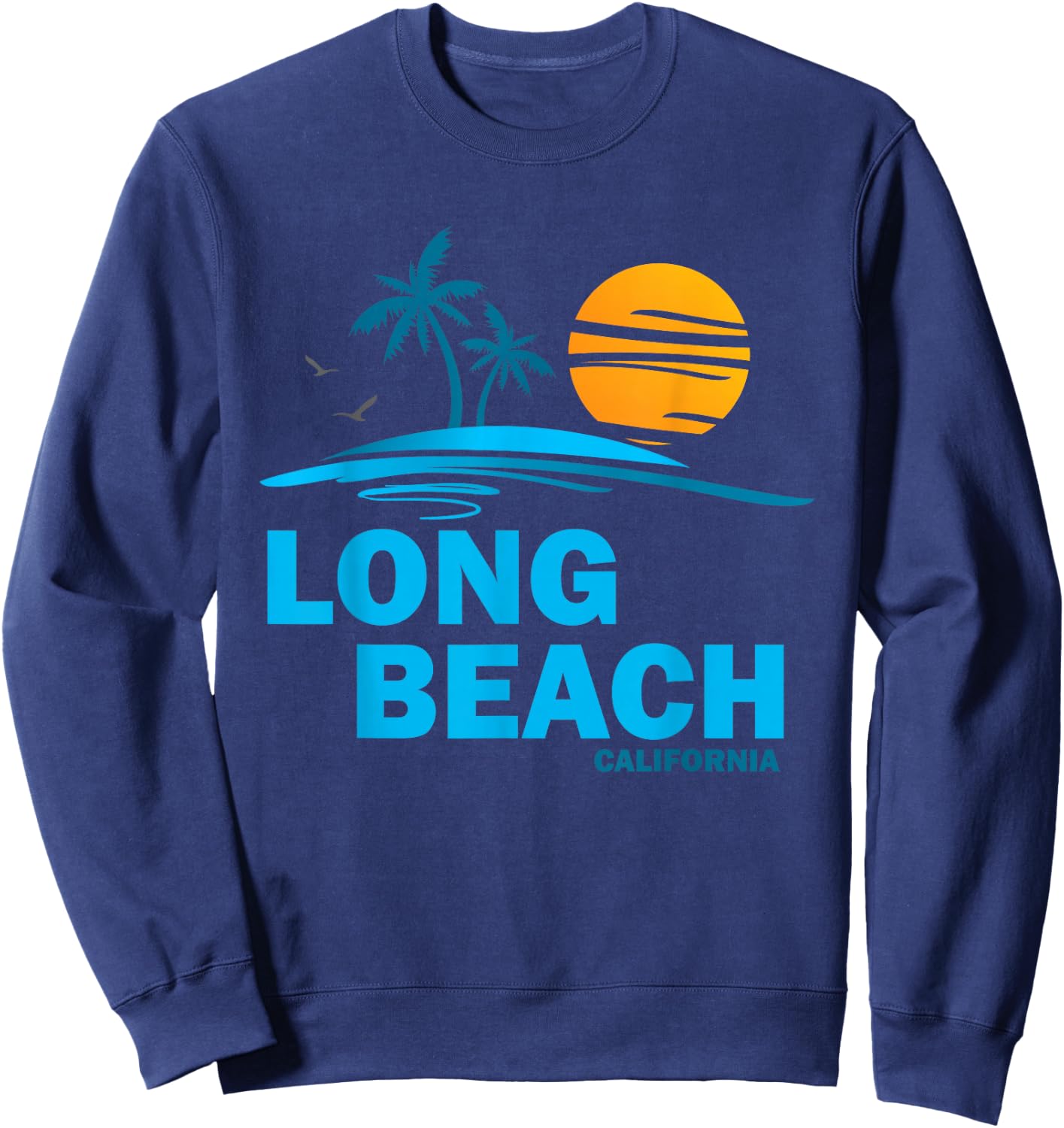 Long Beach California Souvenir Sweatshirt - Sweatshirt | Navy