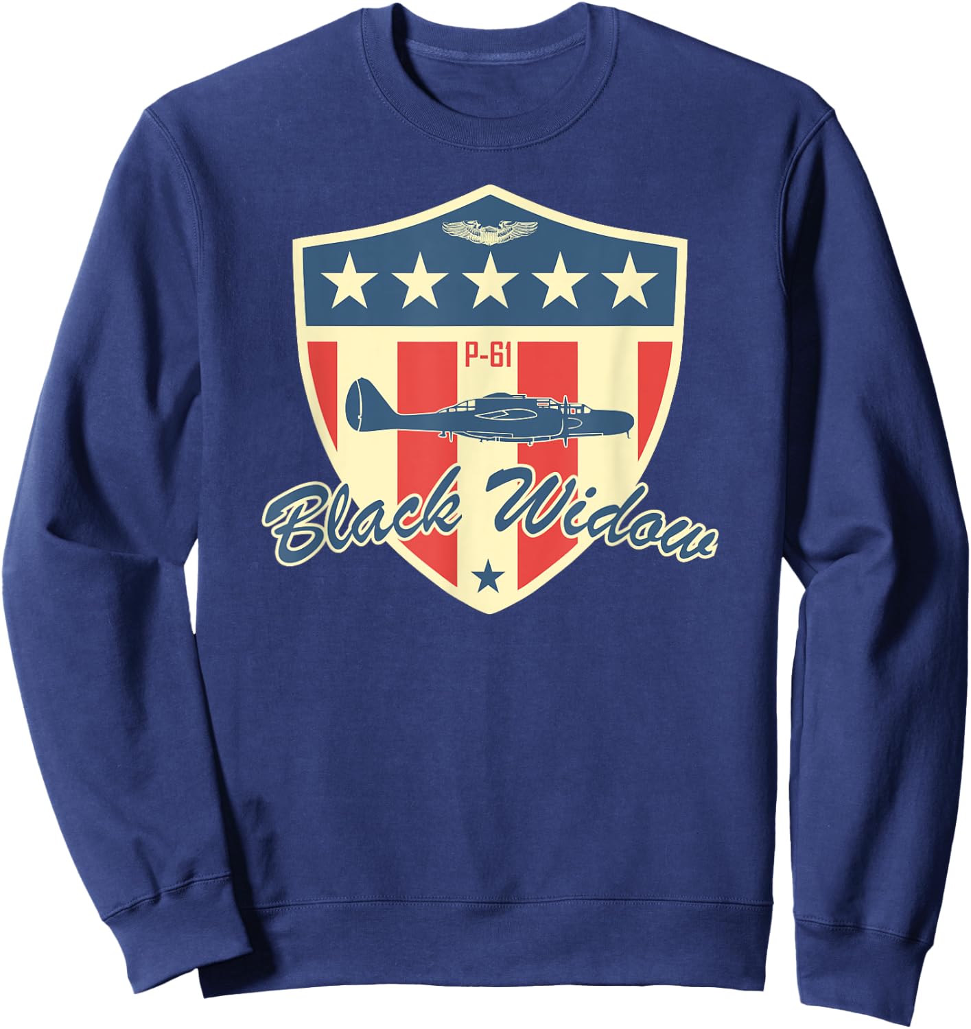 WW2 Air Force USAAF - P-61 Black Widow Sweatshirt - Sweatshirt | Navy