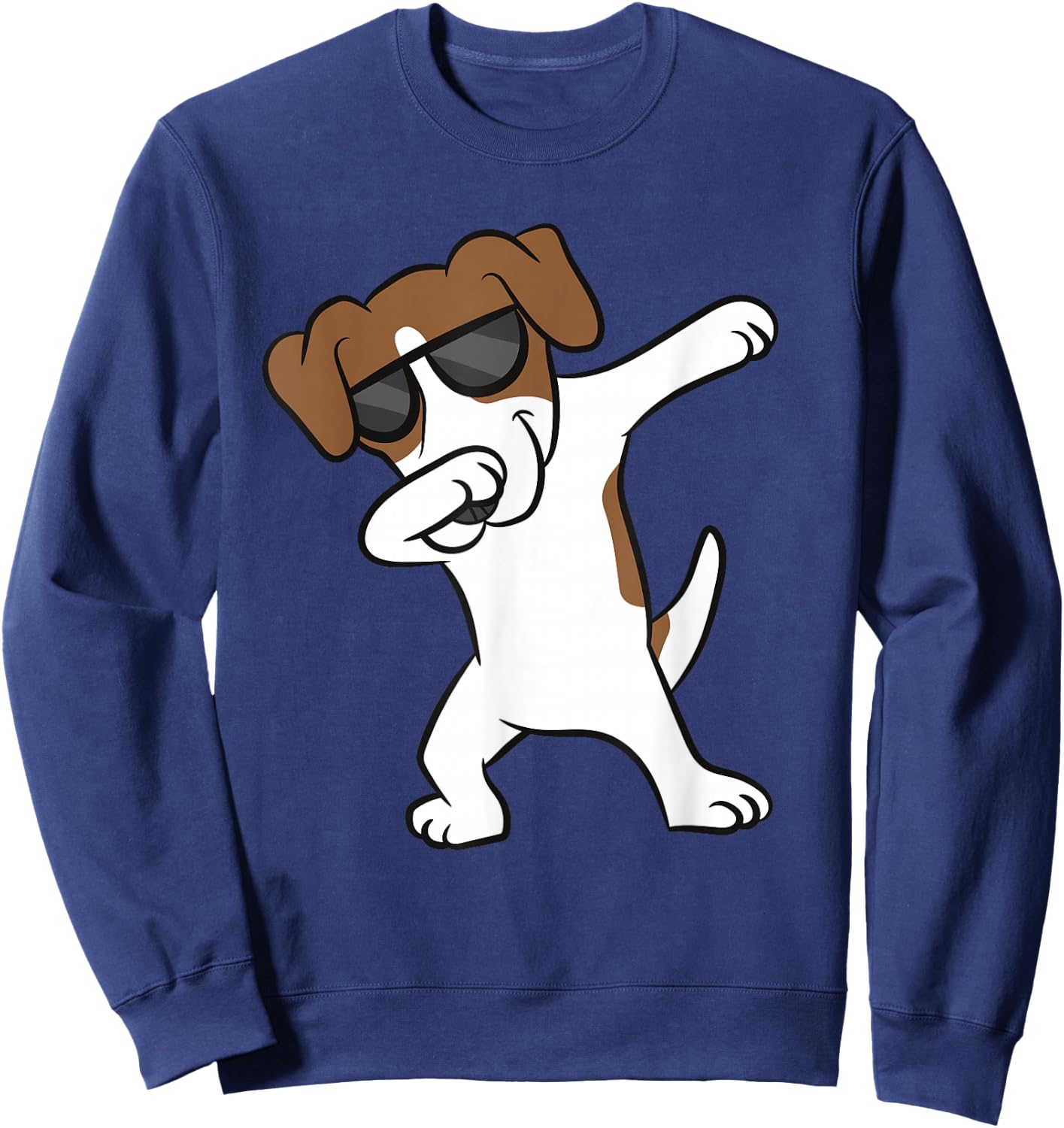 Jack Russell Dabbing Cute Jack Russell Love Jack Russells Sweatshirt - Sweatshirt | Navy
