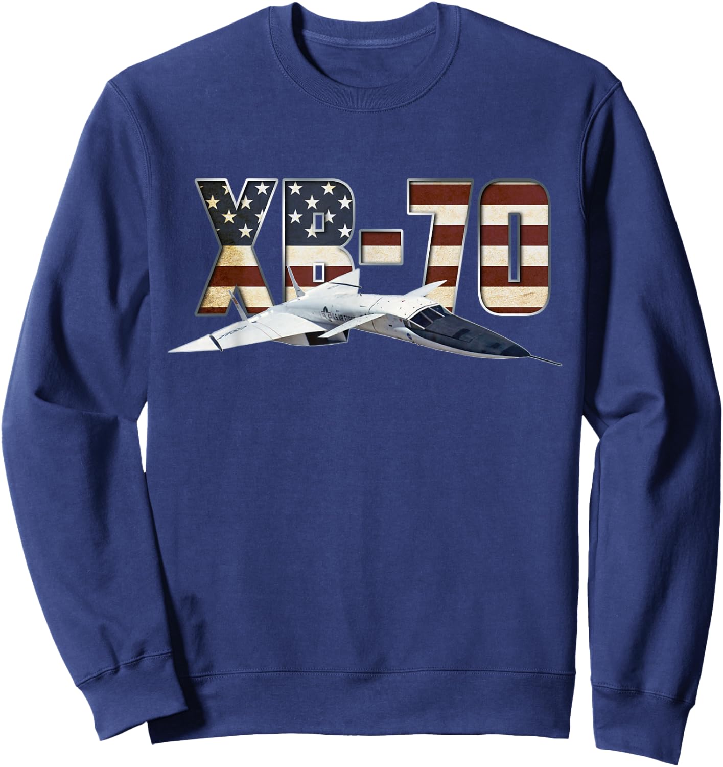 XB-70 Valkyrie US Bomber Jet Aircraft Plane Airplane Sweatshirt - Sweatshirt | Navy