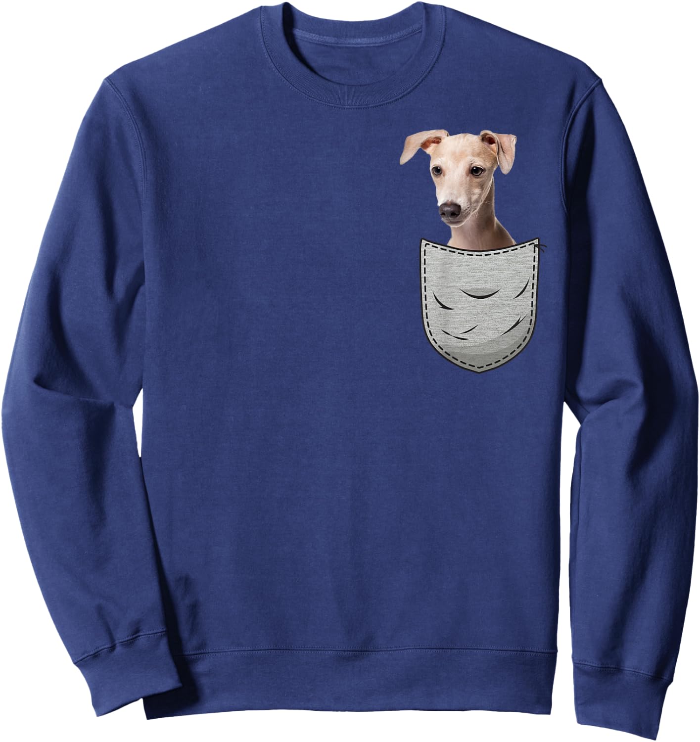 Italian Greyhound Whippet Chest Bag for Dog Owners Sweatshirt - Sweatshirt | Navy