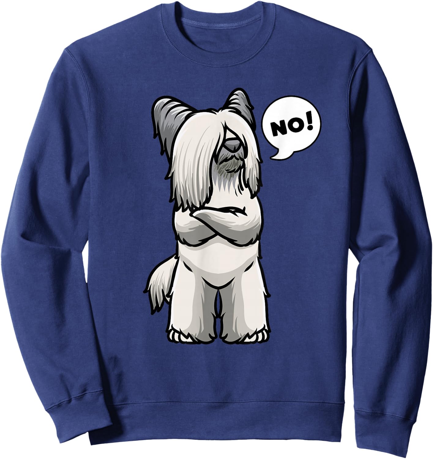 Skye Terrier Dog Sweatshirt - Sweatshirt | Navy