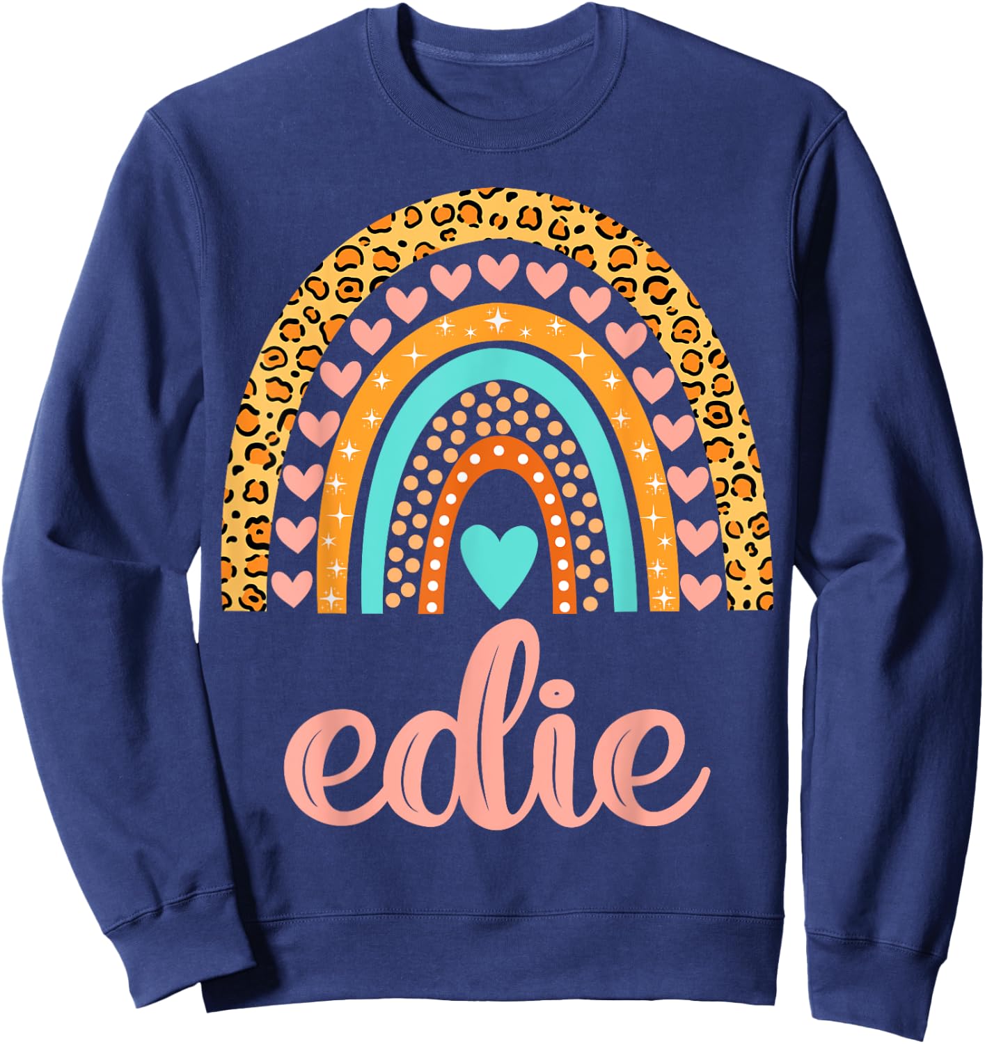 Edie Edie Name Birthday Shirt Gift Sweatshirt - Sweatshirt | Navy
