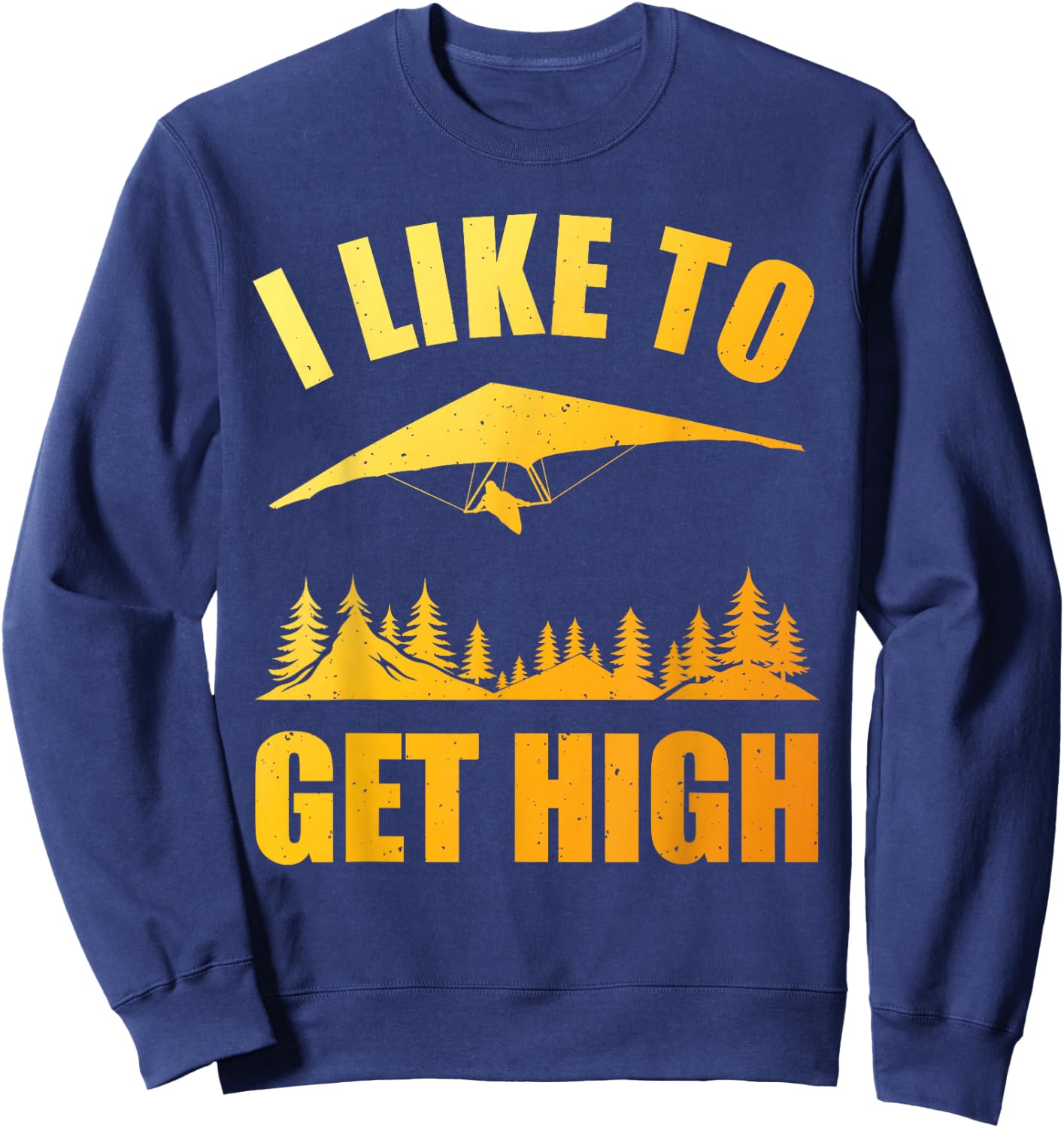 Cool Hang Glider Art Women Hang Glide Hang Gliding Sweatshirt - Sweatshirt | Navy