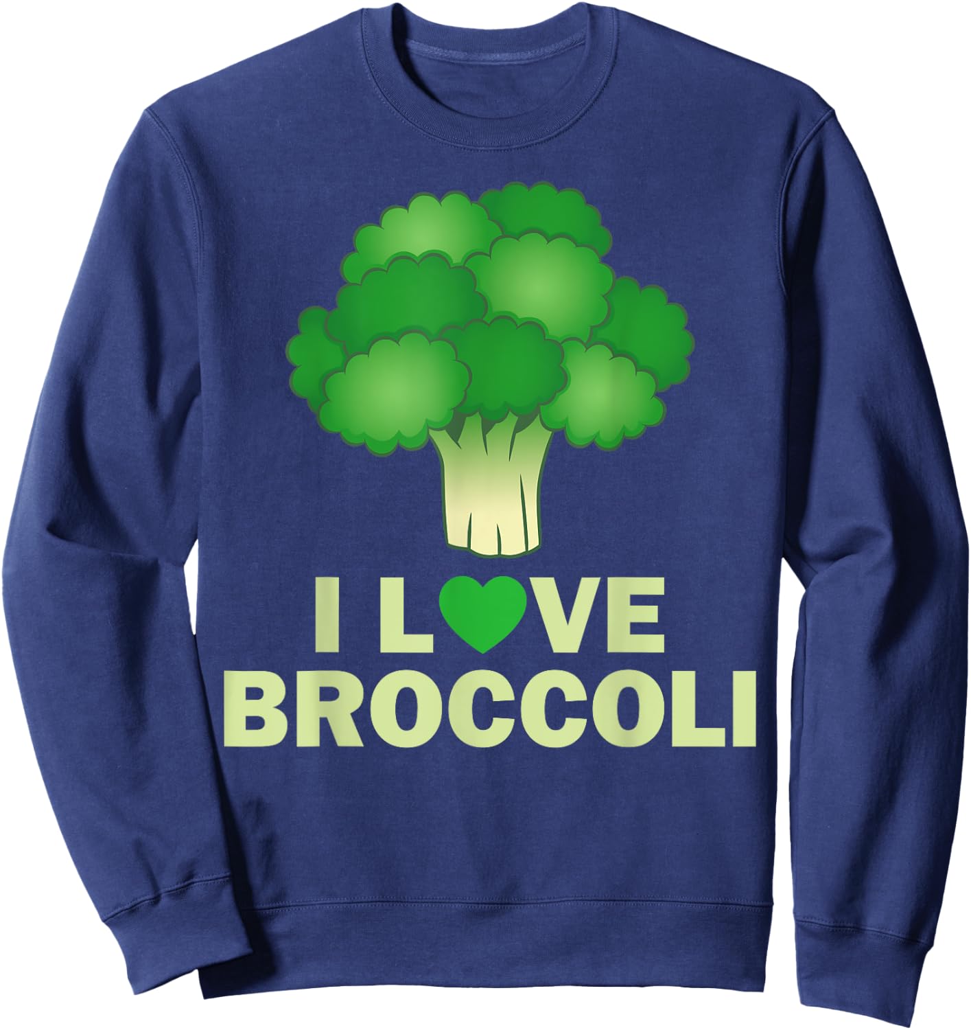 Best Broccoli Women Paleo Keto Diet Vegan Healthy Sweatshirt - Sweatshirt | Navy