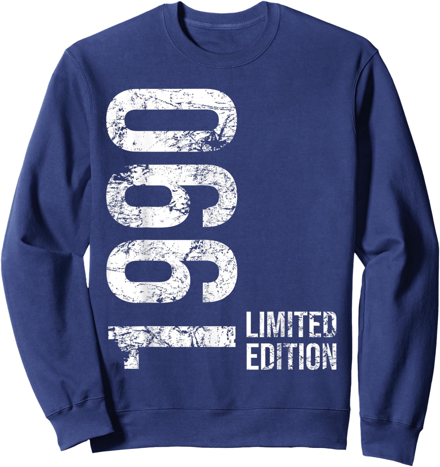 35th Birthday 35 Years Old Man Woman Vintage 1990 Sweatshirt - Sweatshirt | Navy