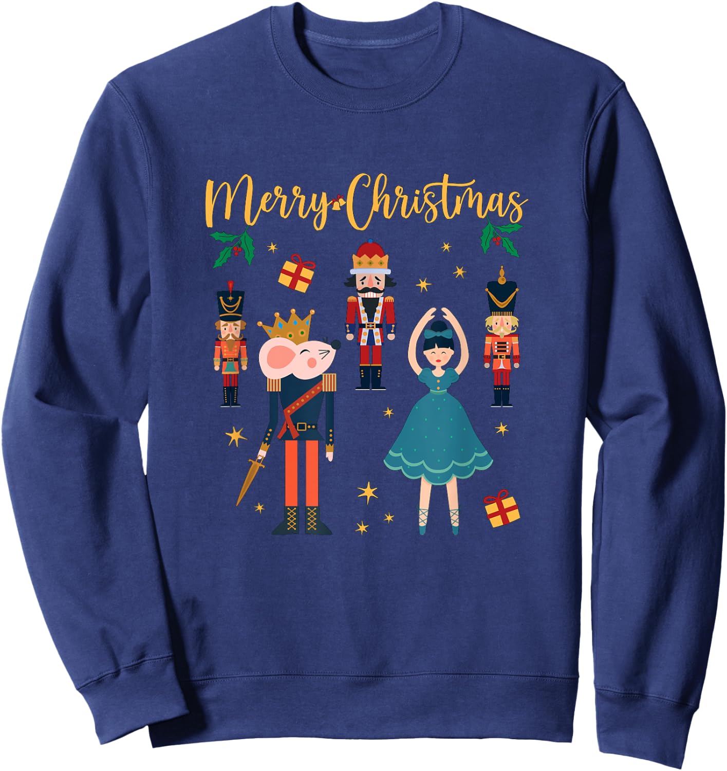 Matching Family Nutcracker Ballet Pajama Christmas Clara Sweatshirt - Sweatshirt | Navy