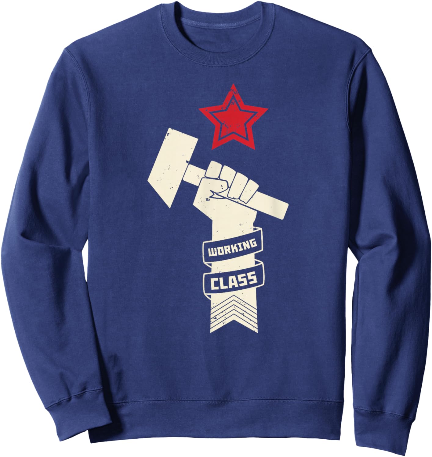 Proletariat Russia USSR Soviet Union CCCP Retro Vintage Sweatshirt - Sweatshirt | Navy