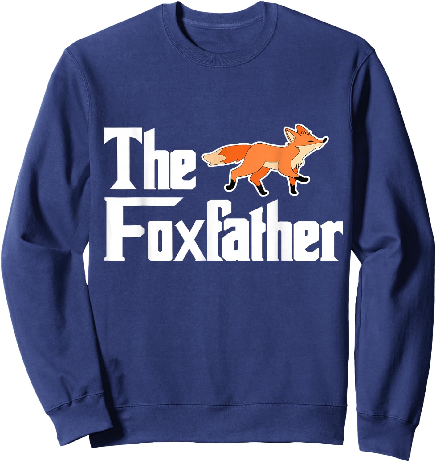 Fox Red Foxes Girls' Smart Vintage Wildlife Sweatshirt - Sweatshirt | Navy