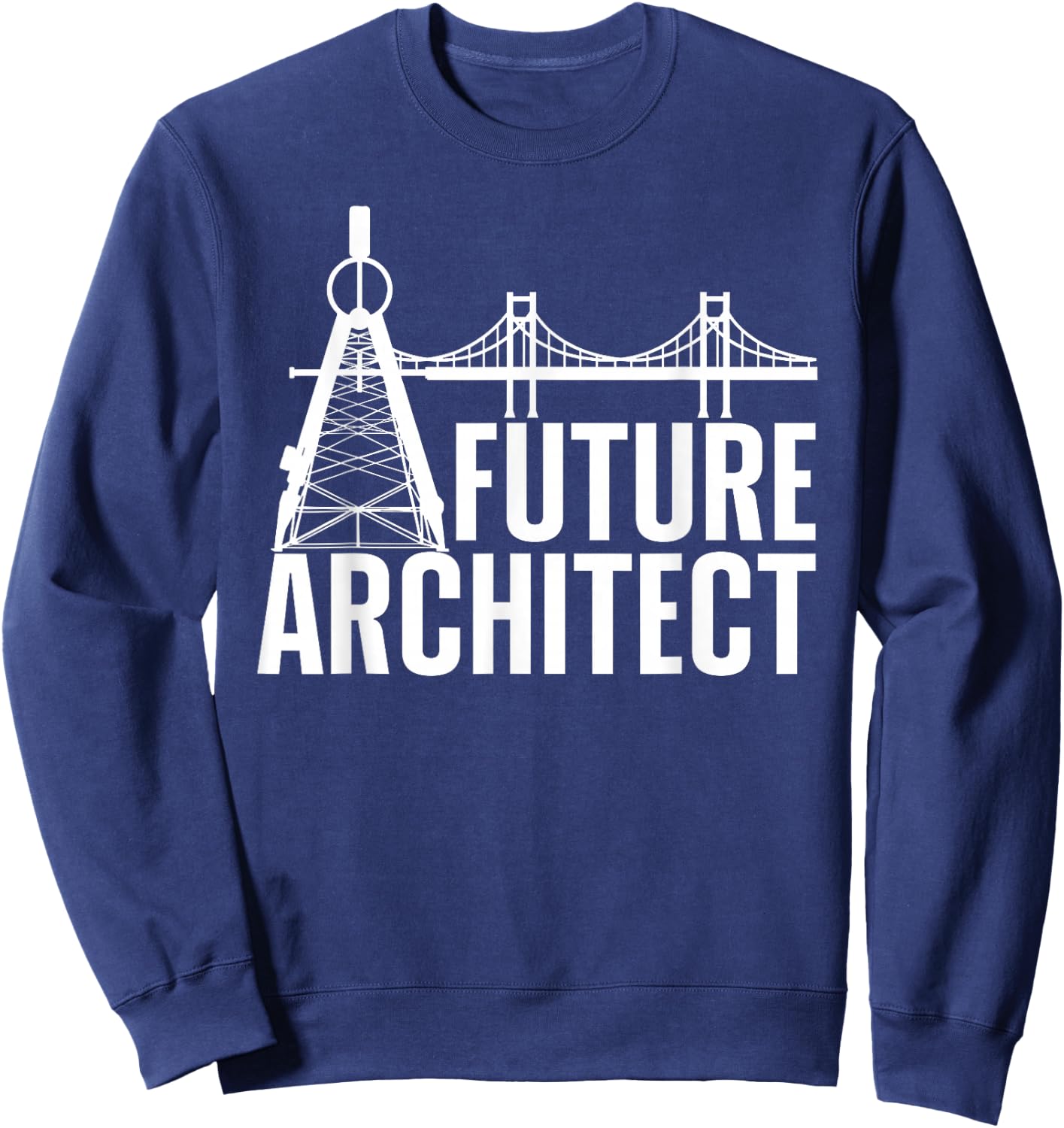 Cool Future Architect Art Boy Girl Kids Architecture Student Sweatshirt - Sweatshirt | Navy