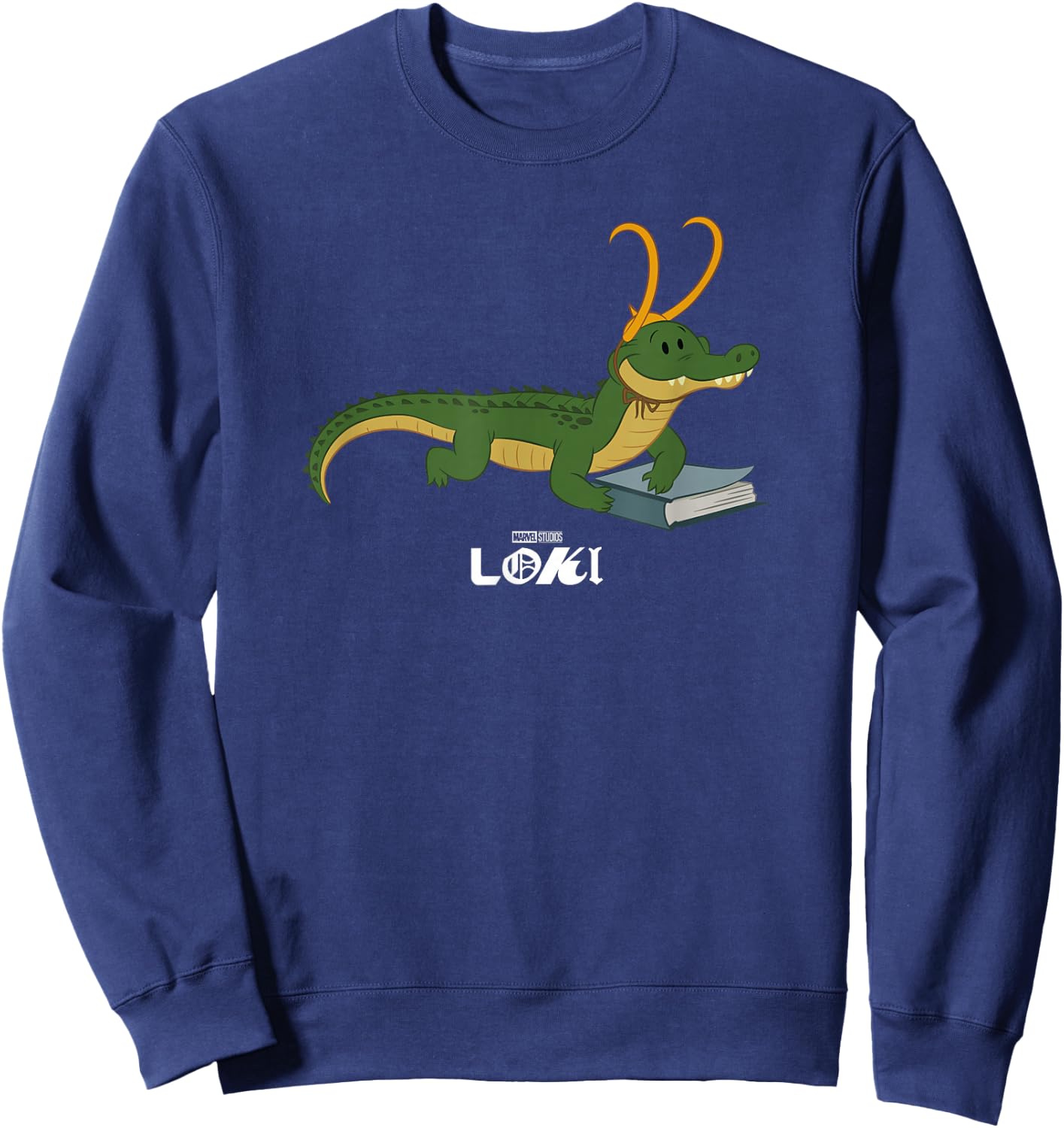 Marvel Loki Alligator Loki Variant Book Reader Sweatshirt - Sweatshirt | Navy