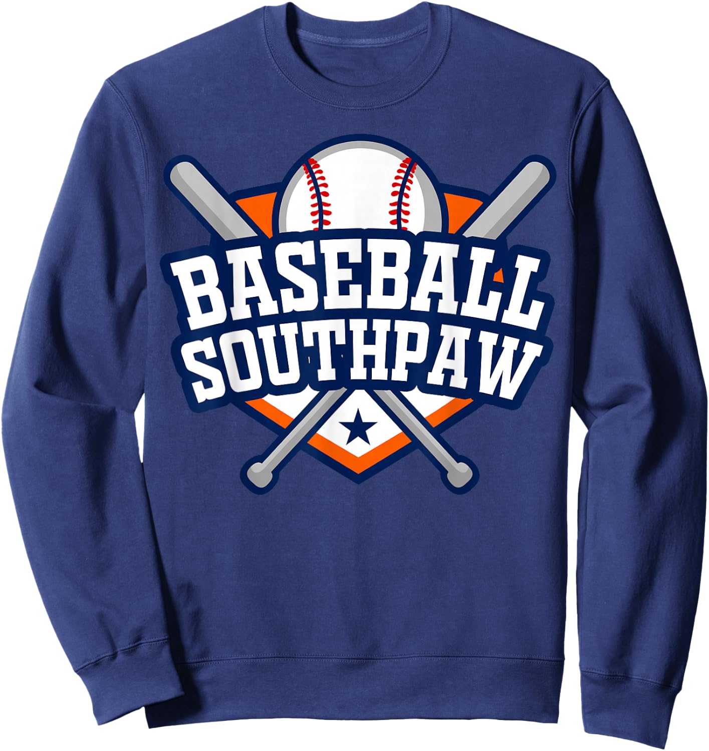 Baseball Southpaw - Left Handed Players Rule - Lefty Sweatshirt - Sweatshirt | Navy