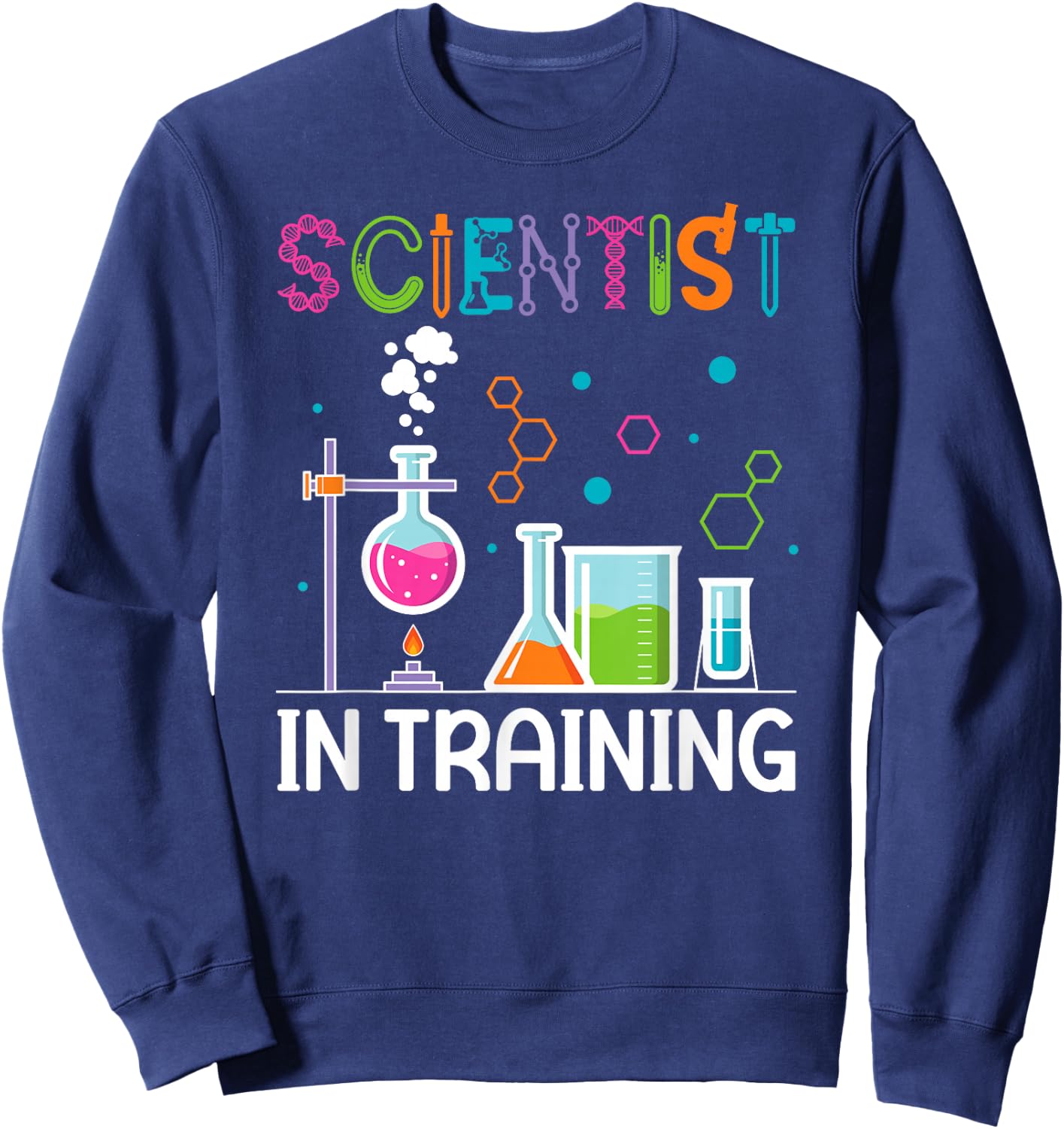 Future Scientist in Training Kids Scientist Boy Science Sweatshirt - Sweatshirt | Navy
