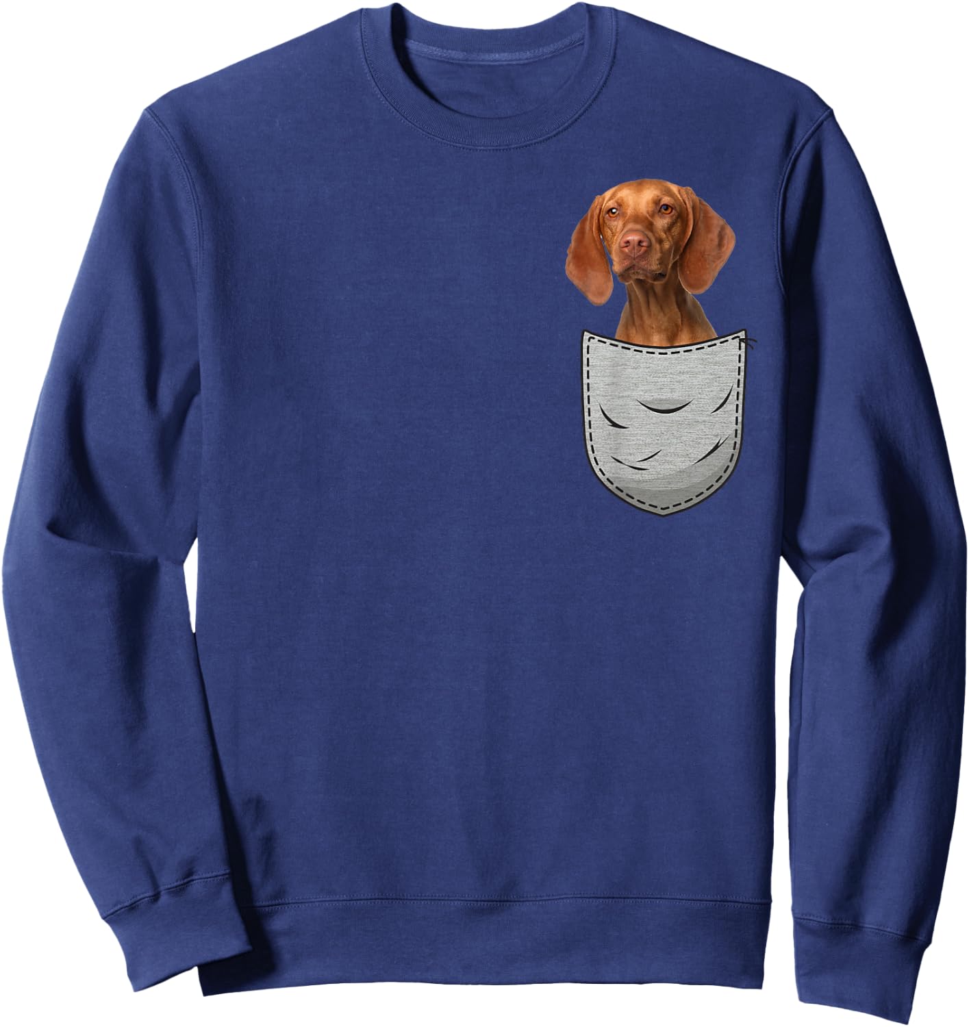Magyar Vizsla Short Haired Hungarian Vorehand Dog Sweatshirt - Sweatshirt | Navy