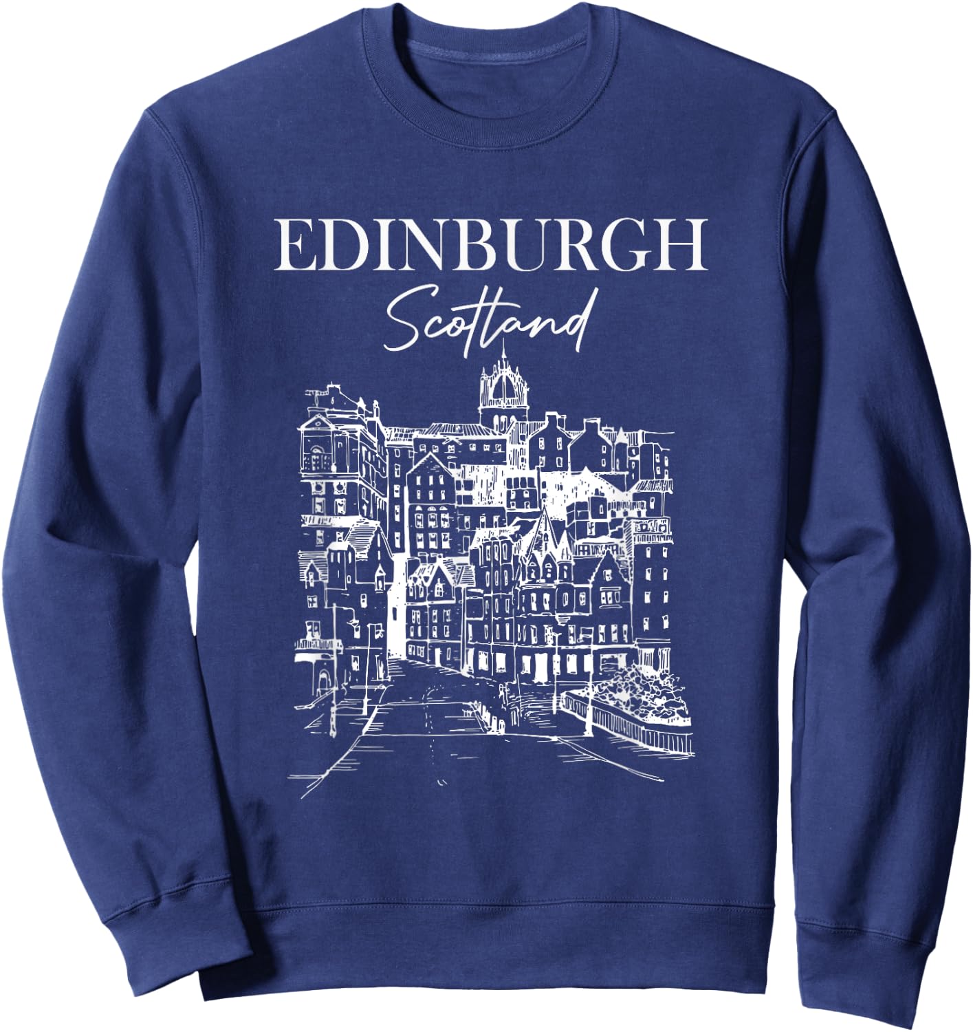 Edinburgh Scotland Traveling Edinburgh Travel Girls Trip Sweatshirt - Sweatshirt | Navy