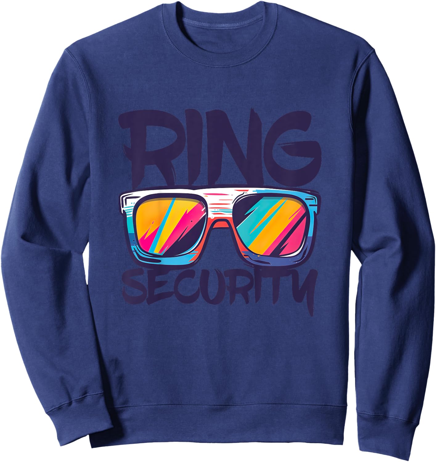 Kids Ring Security Shirt Kids Little Boys Ring Bearer Sweatshirt - Sweatshirt | Navy