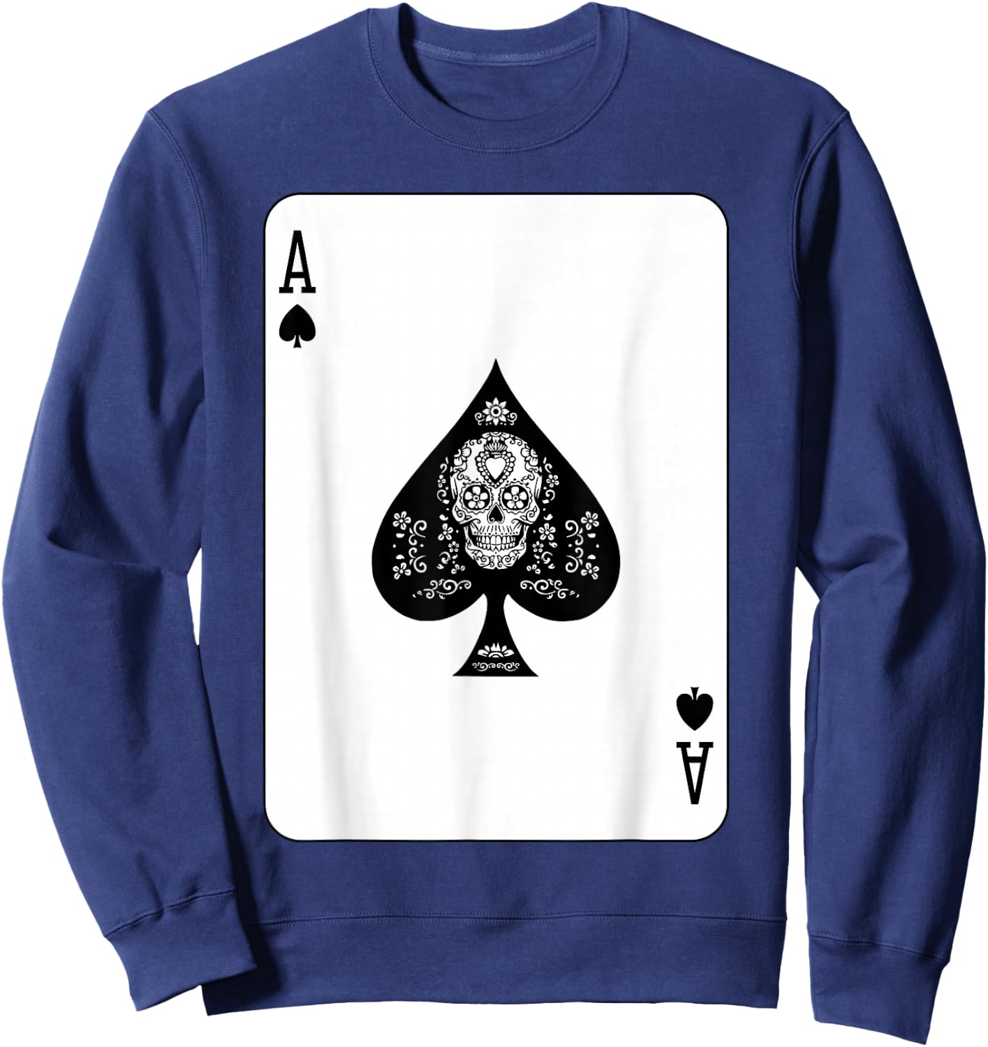 Ace of Spades at the card game Sweatshirt - Sweatshirt | Navy