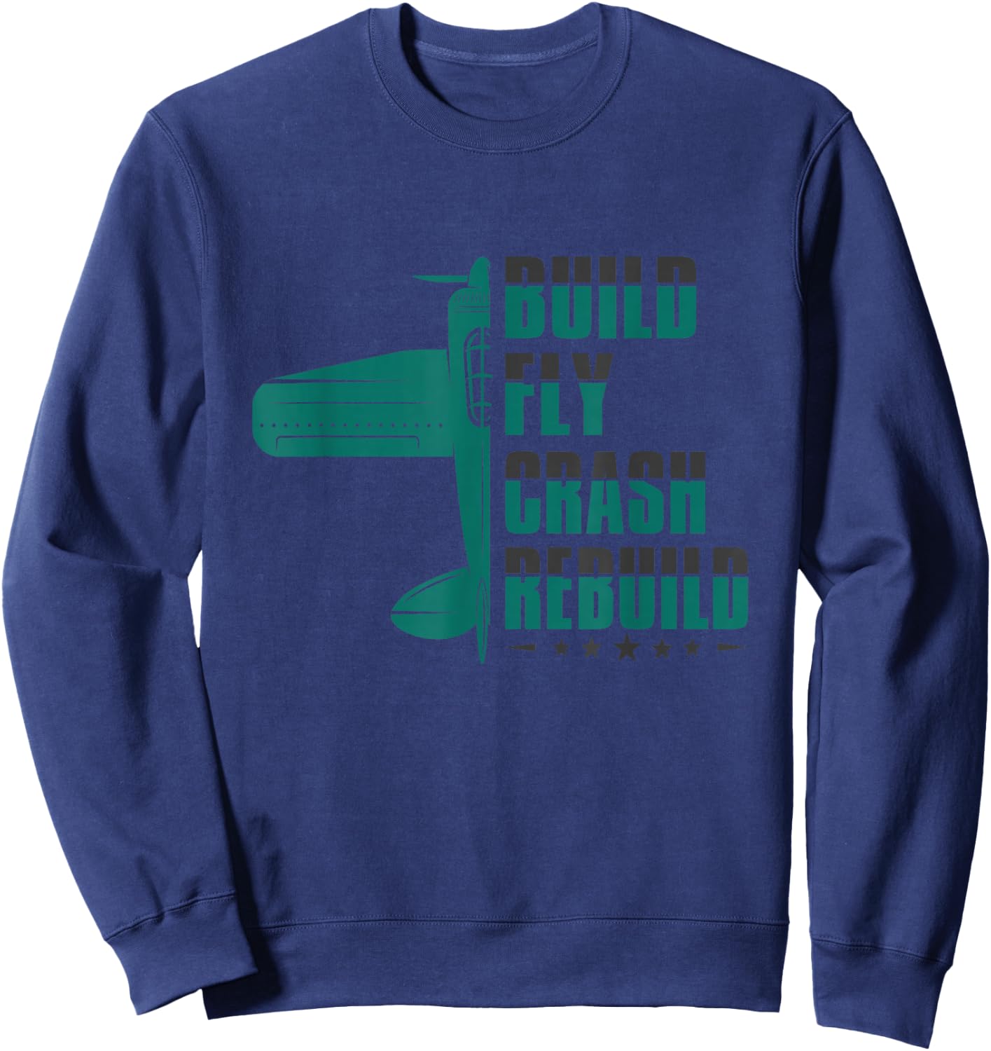 RC Test Pilot Model Plane Pilot Model Flight Sweatshirt - Sweatshirt | Navy