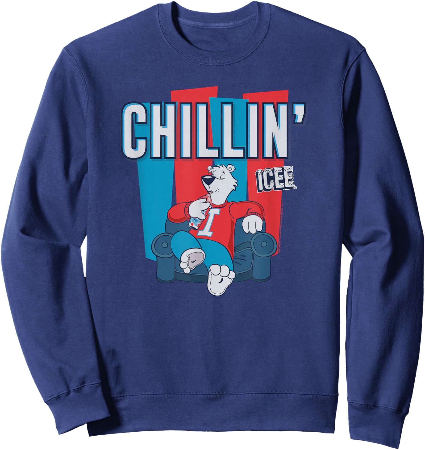 ICEE Bear Classic Sofa Chillin' Logo Sweatshirt - Sweatshirt | Navy