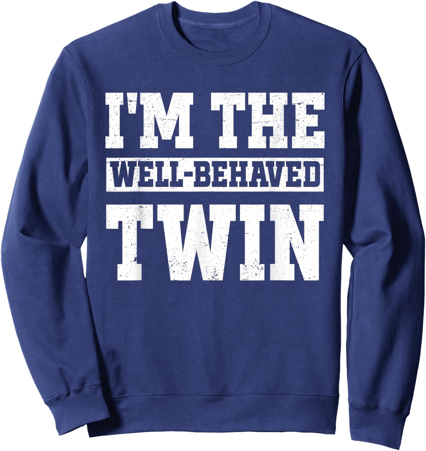 Twin Sister Funny Twins Sweatshirt - Sweatshirt | Navy