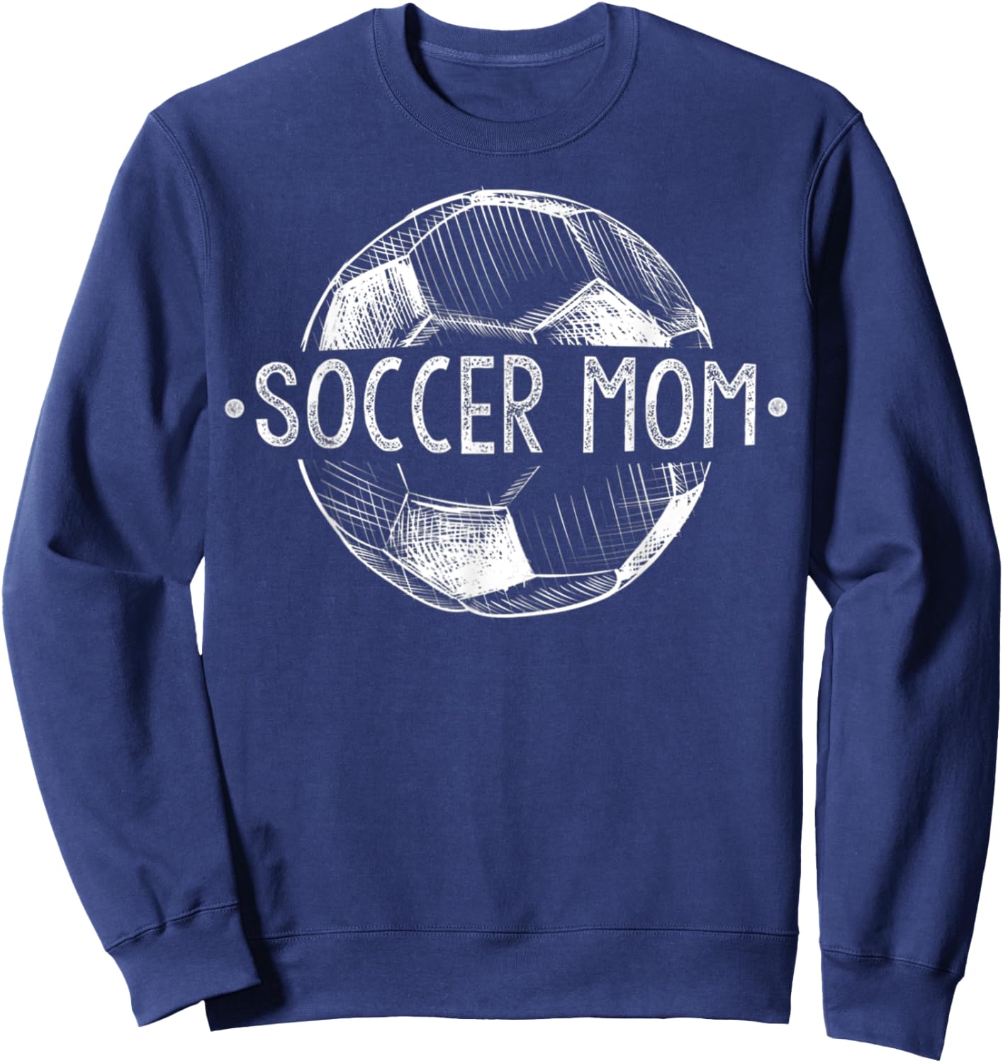 Soccer Mom Family Matching Team Player Gift Sport Lover Mama Sweatshirt - Sweatshirt | Navy