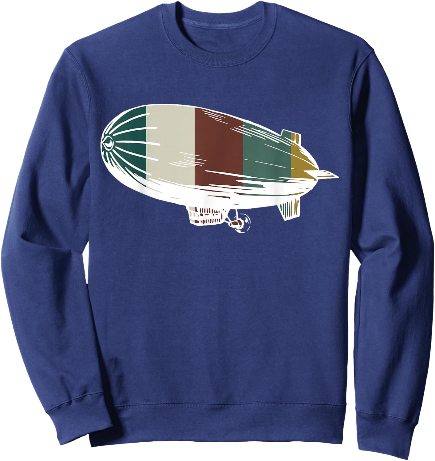 Retro Airship - Vintage Blimp / Zeppelin for Aircraft Lovers Sweatshirt - Sweatshirt | Navy
