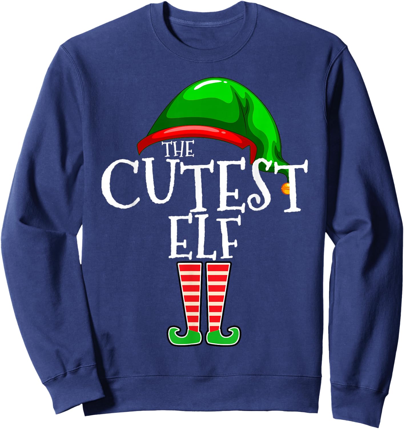 The Cutest Elf Group Matching Family Christmas Sweatshirt - Sweatshirt | Navy