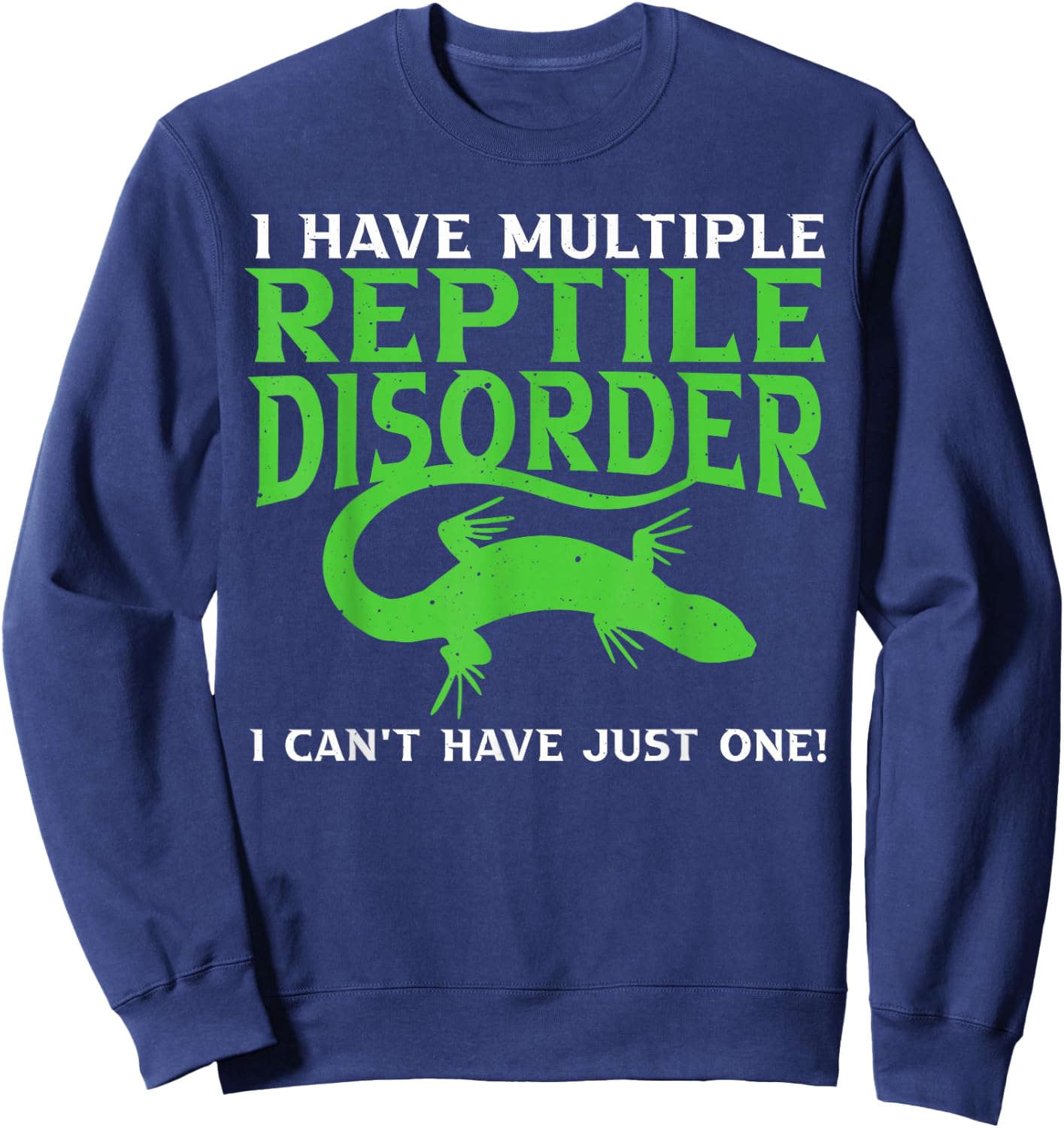 Funny Reptile Women Bearded Dragon Crested Gecko Pet Sweatshirt - Sweatshirt | Navy