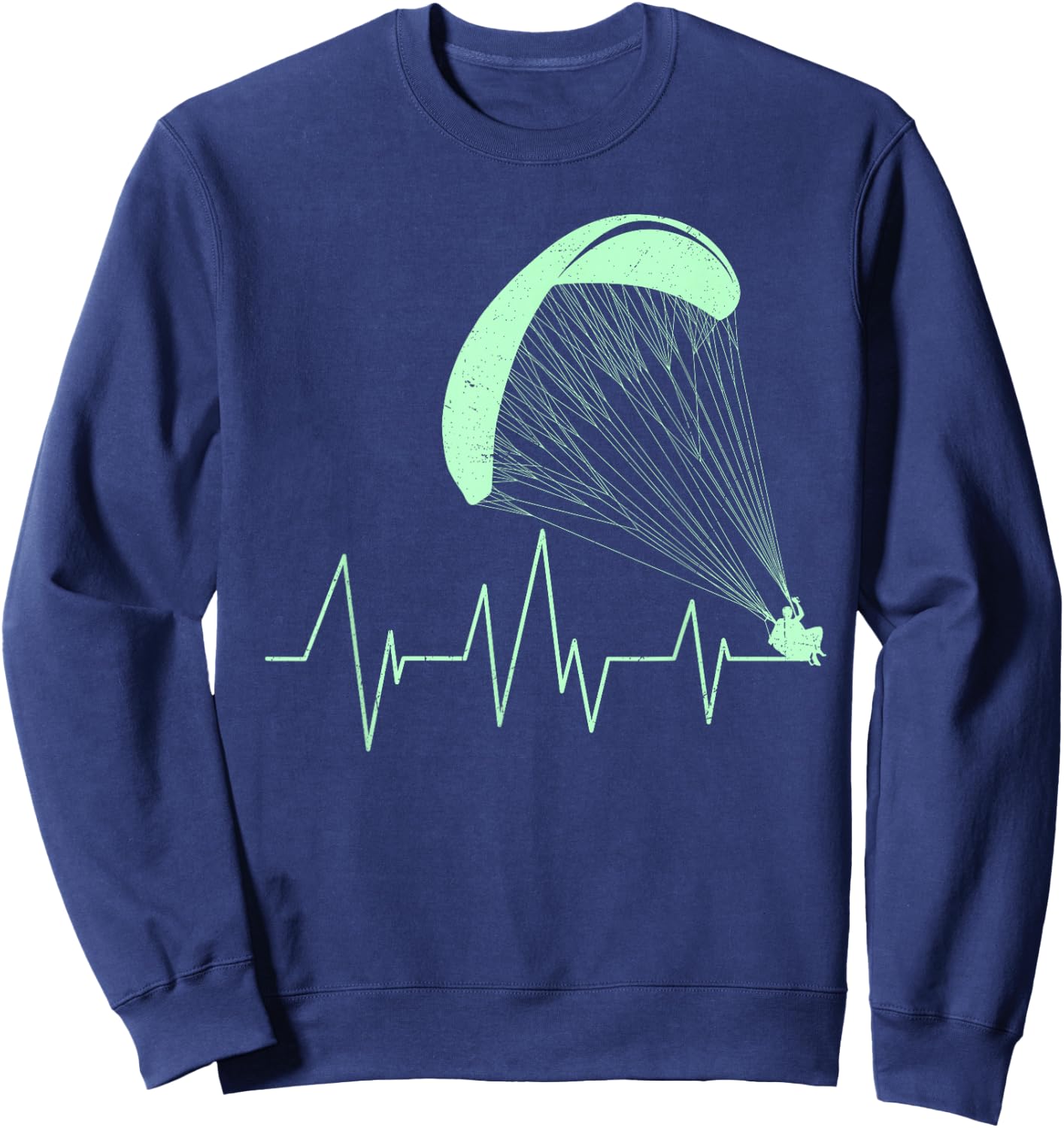 Paraglider Heartbeat Paraglider Heart Paraglider Sweatshirt - Sweatshirt | Navy