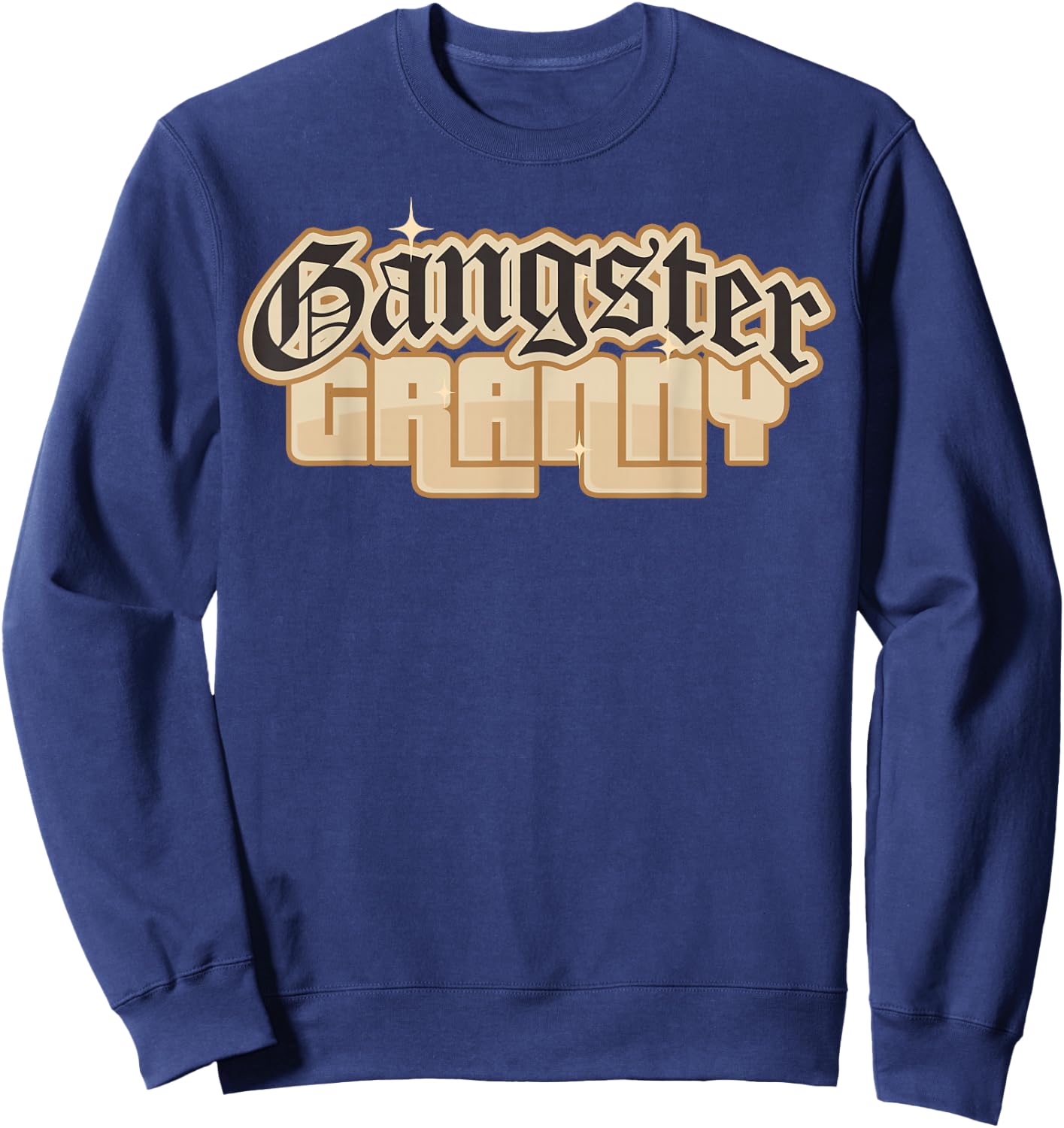 Emo Gangsta Granny Gangster Grandmother for Grandma Grammy Sweatshirt - Sweatshirt | Navy
