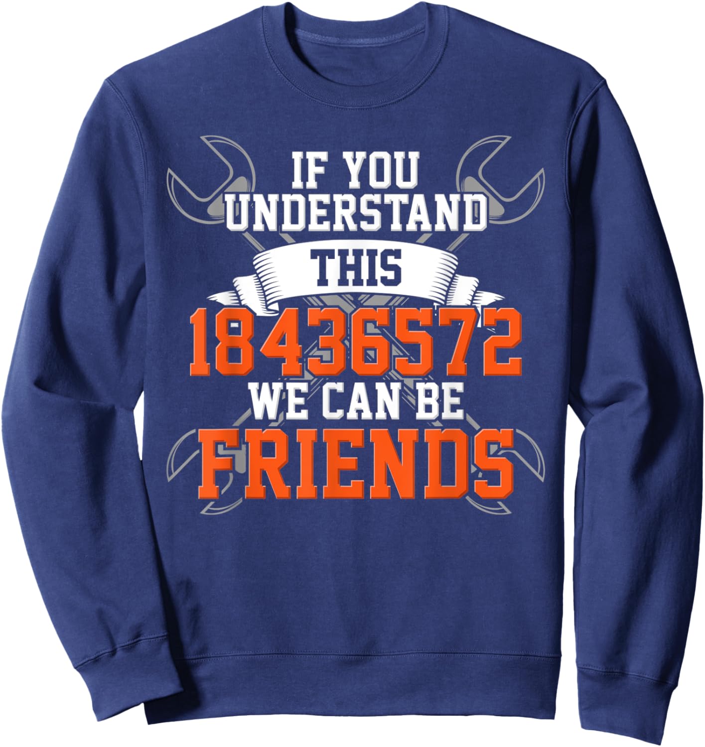 Mechanical Engineer 18436572 Funny V8 Car Mechanic Guys Sweatshirt - Sweatshirt | Navy