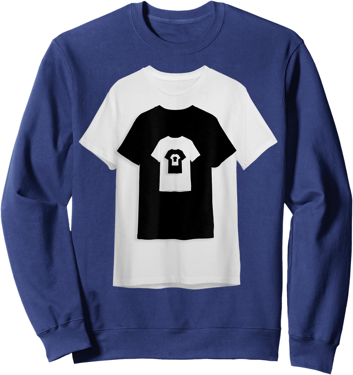 Shirt On A Shirt On A Shirt On A Shirt Sweatshirt - Sweatshirt | Navy