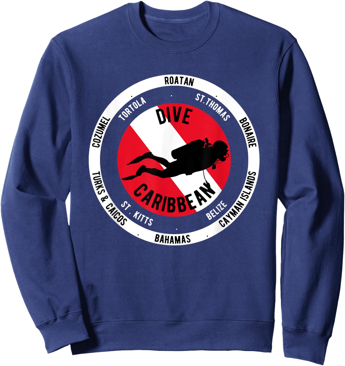 Scuba Dive Caribbean Sweatshirt - Sweatshirt | Navy
