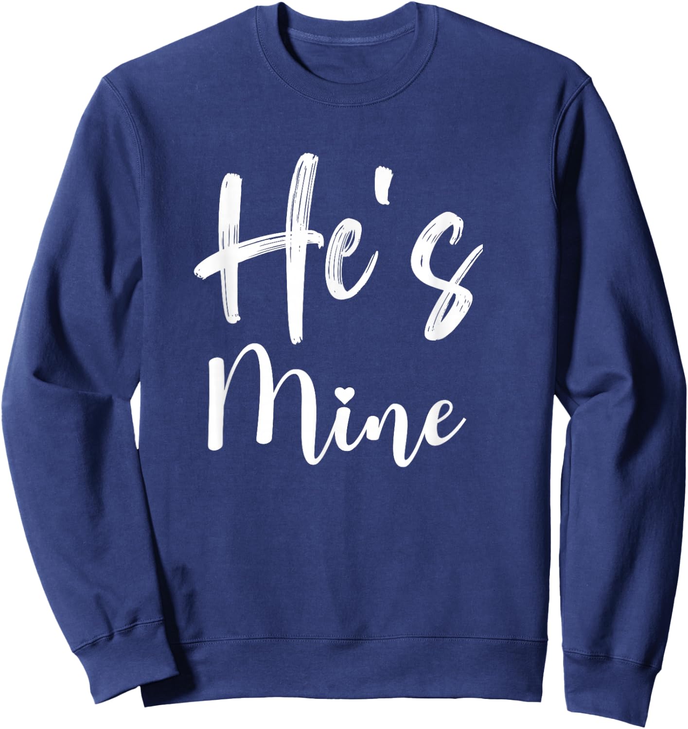 She's Mine and He's Mine Matching Couples Sweatshirt - Sweatshirt | Navy