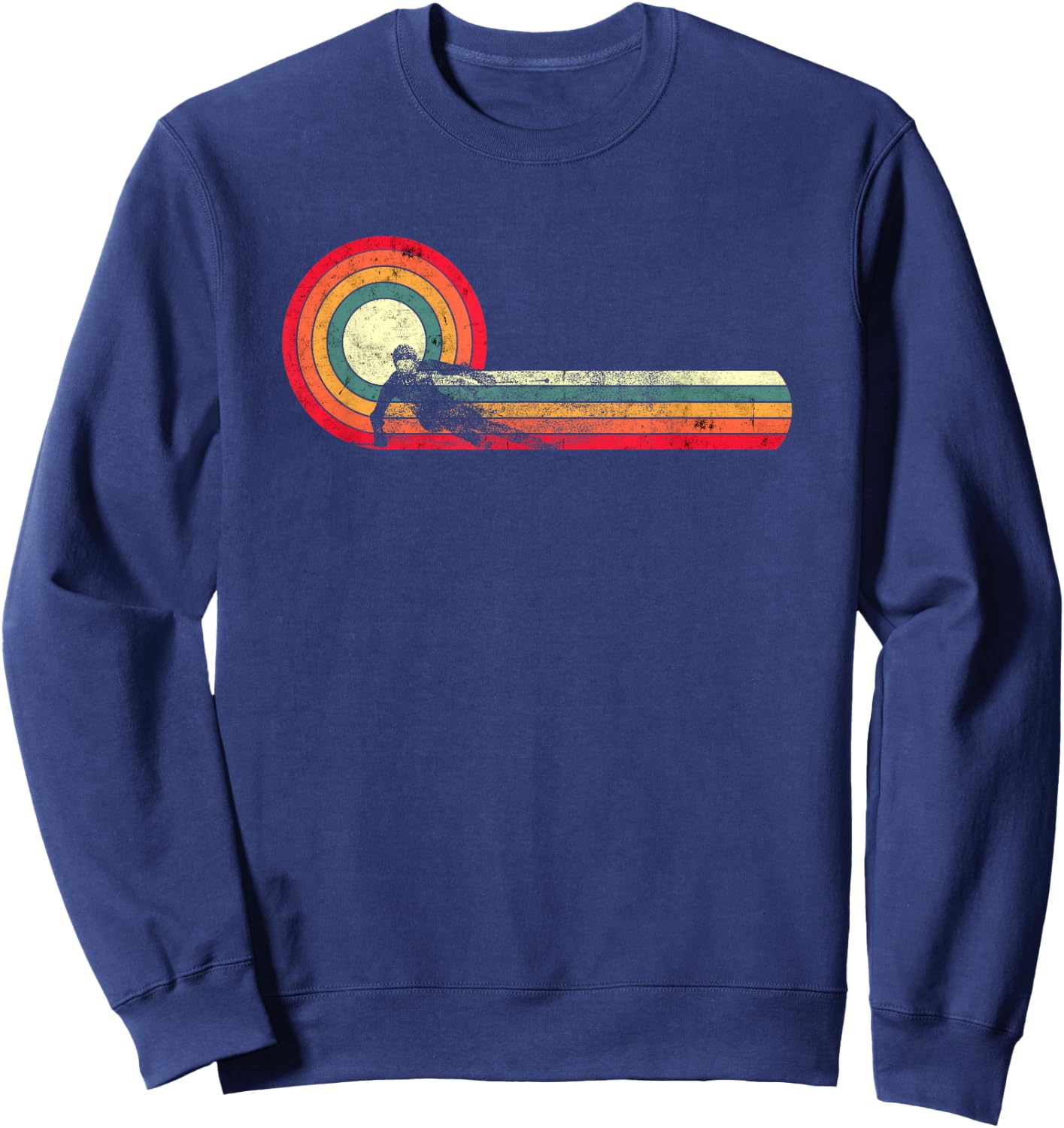 Funny Retro Ski Vintage 80s 90s Skiing Downhill Freestyle Sweatshirt - Sweatshirt | Navy
