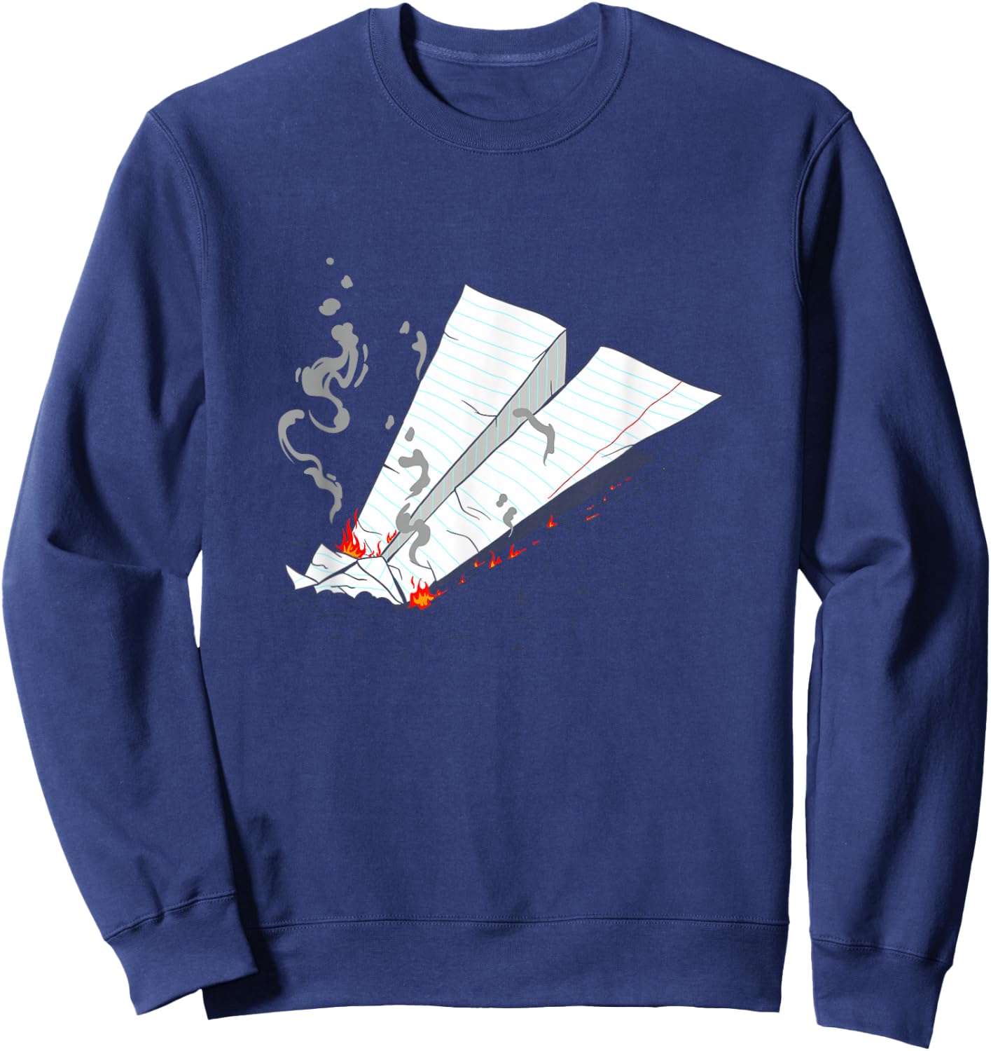 Paper Plane Crash Sweatshirt - Sweatshirt | Navy