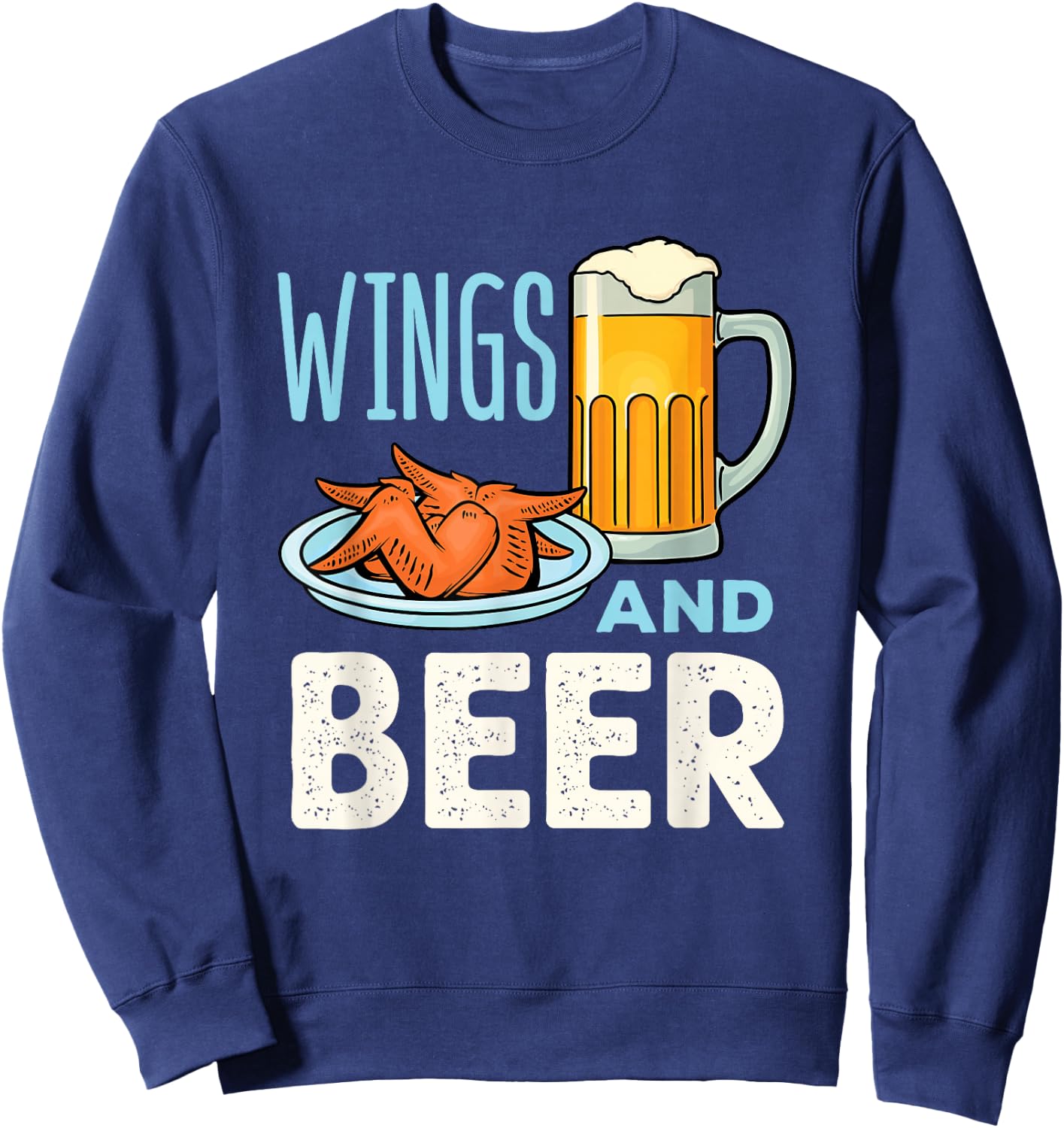 Wings and Beer Sweatshirt - Sweatshirt | Navy