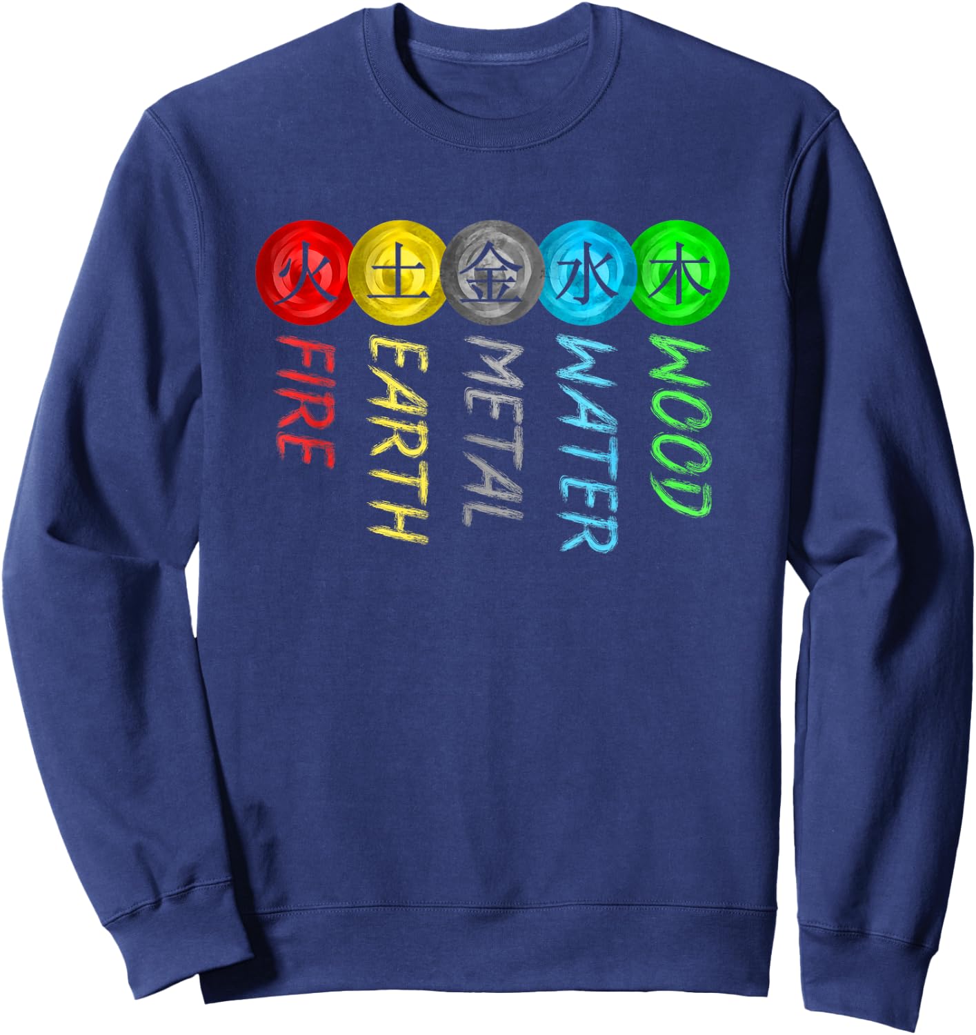 5 Elements - Qigong Tradition Sweatshirt - Sweatshirt | Navy