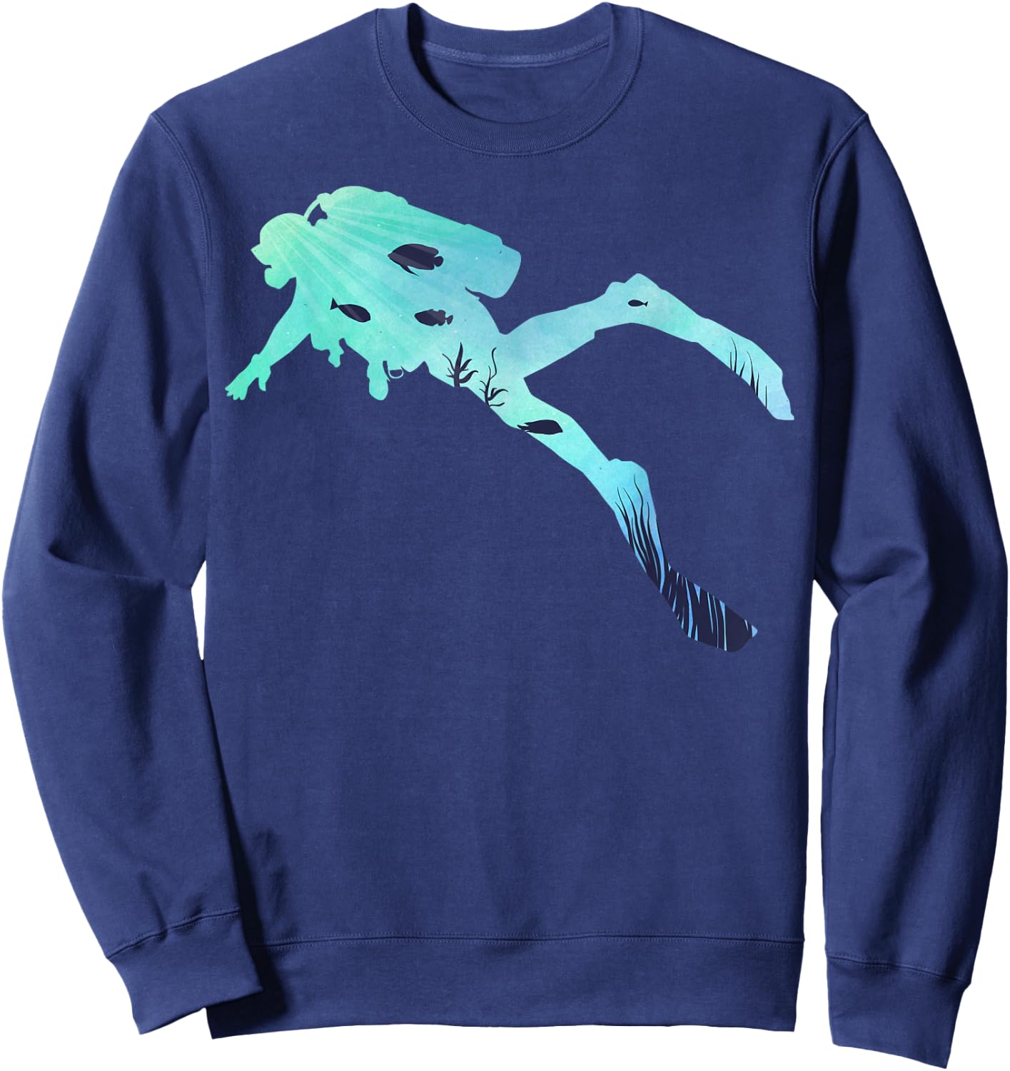 Scuba Diving | Diving Under Water Gifts | Scuba Diver Sweatshirt - Sweatshirt | Navy