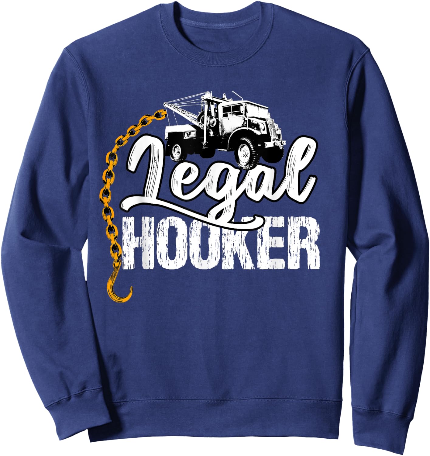 Abschleppwagenfahrer Geschenke Tow Truck Driver Sweatshirt - Sweatshirt | Navy
