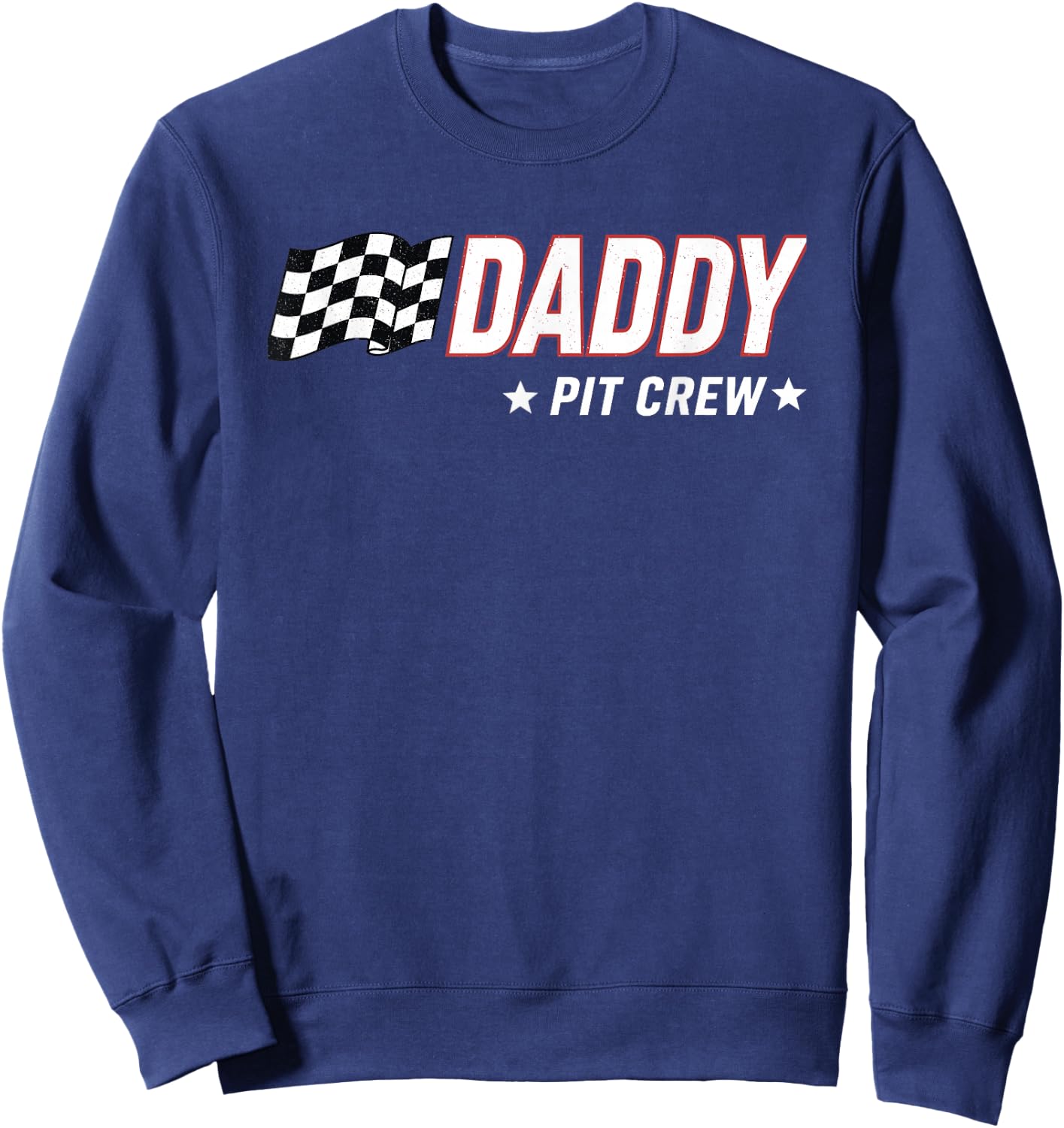Daddy Pit Crew Race Car Sweatshirt - Sweatshirt | Navy